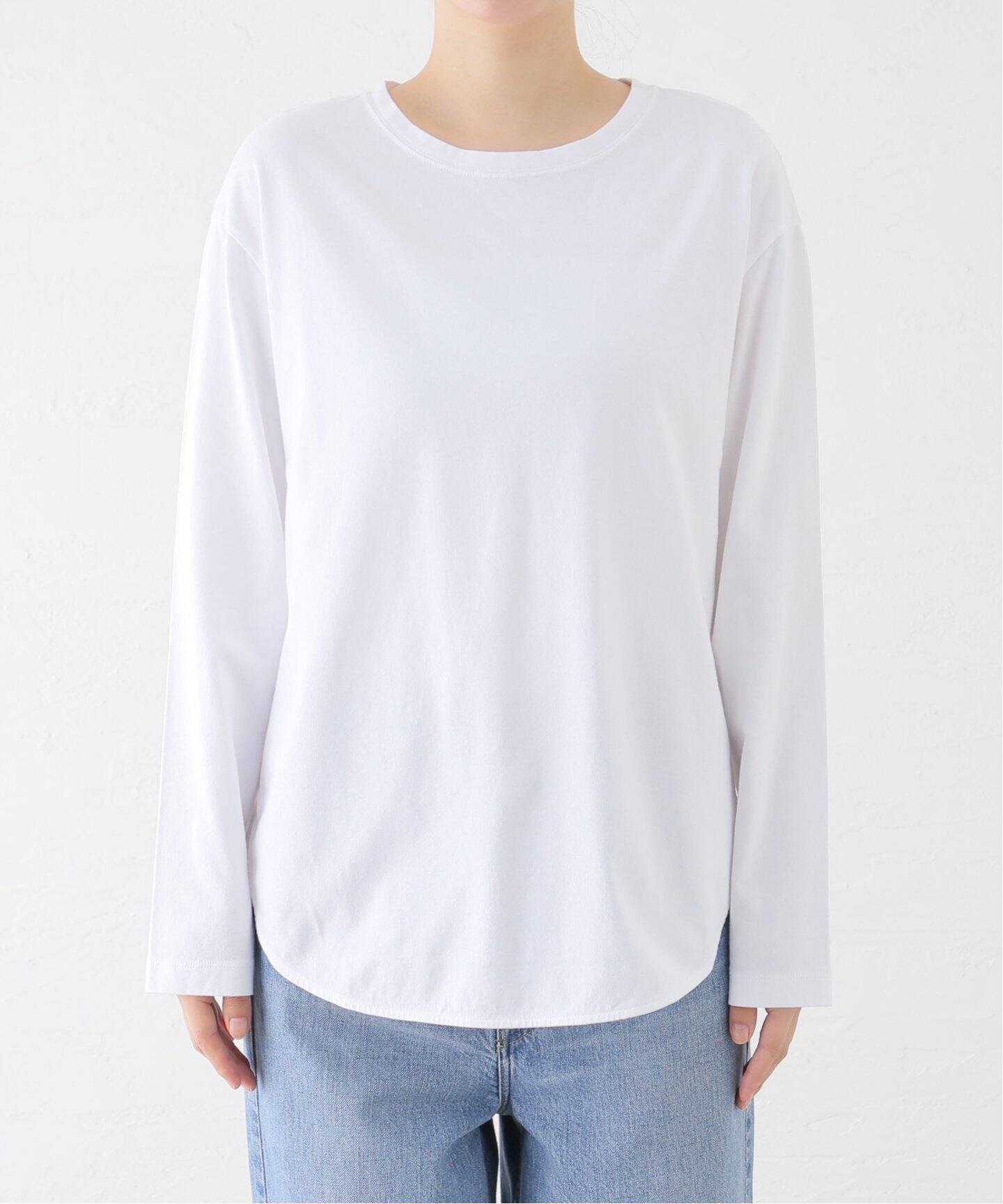 ≪追加≫コットン天竺ラウンドヘム（Tシャツ／カットソー）｜FRAMeWORK  