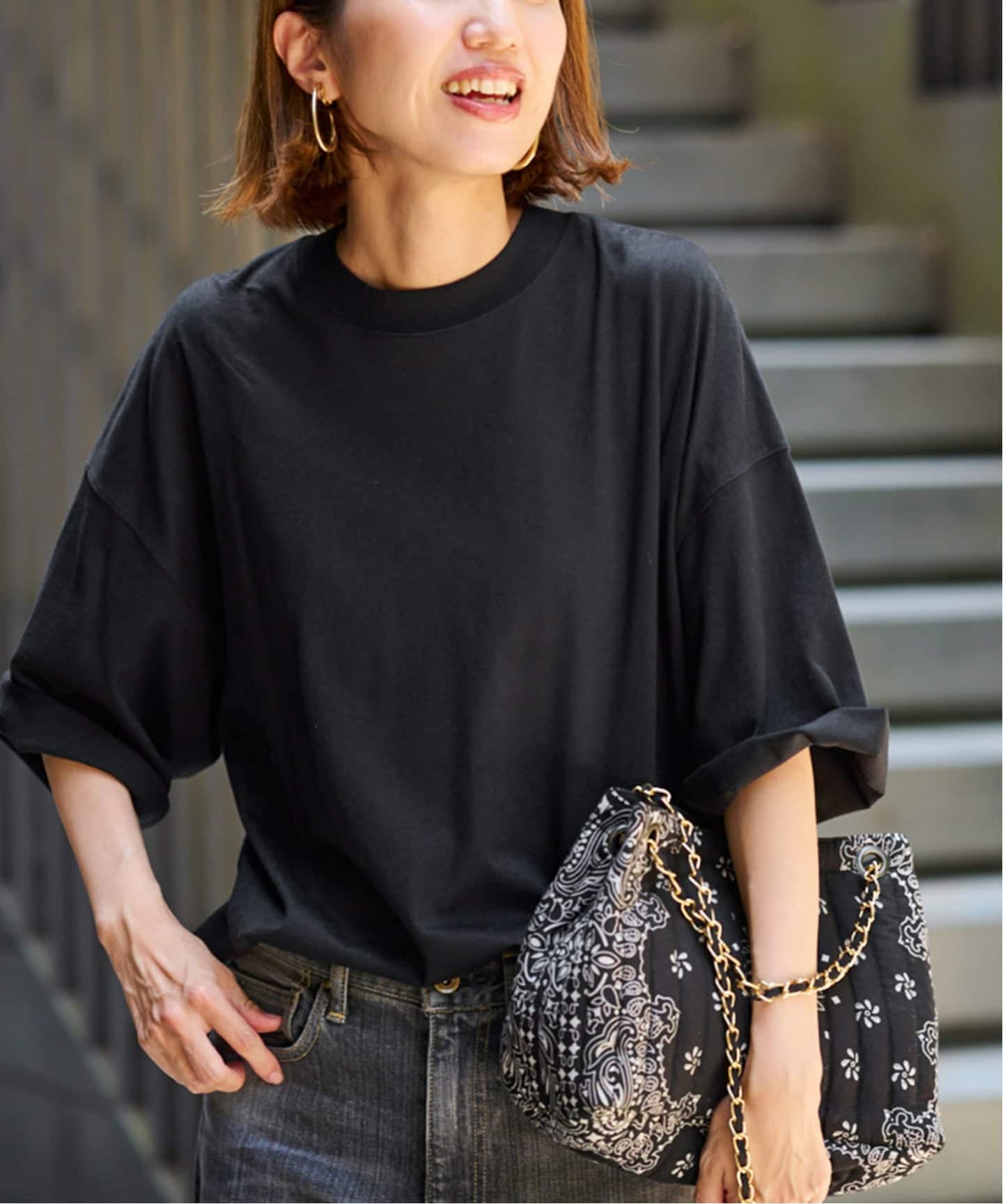 ≪追加≫モックネックTシャツ2（Tシャツ／カットソー）｜FRAMeWORK