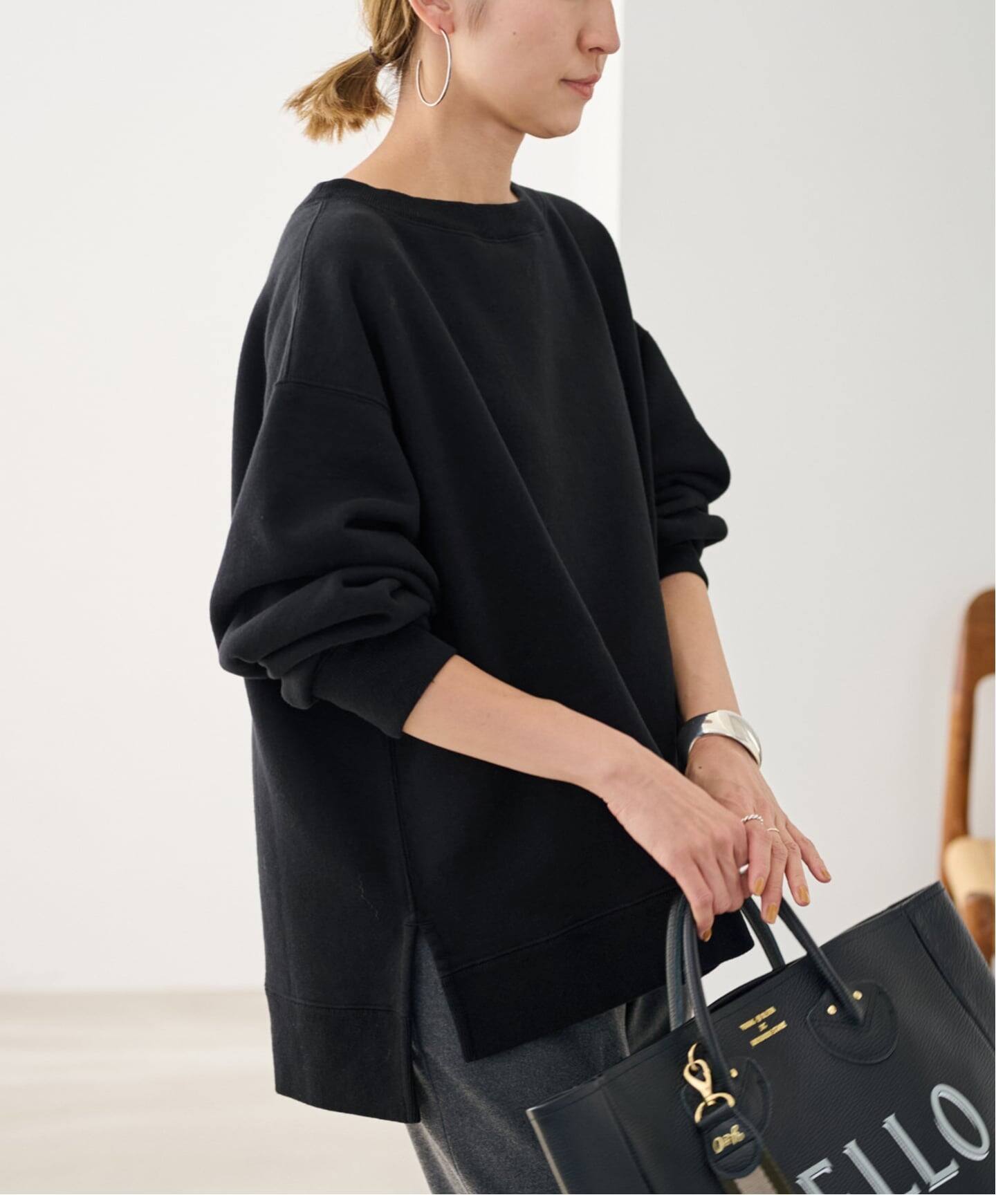 FRAMeWORK ボートネックワイドスウェット3 ≪一部カラーWEB限定 / 追加≫ボートネックワイドスウェット