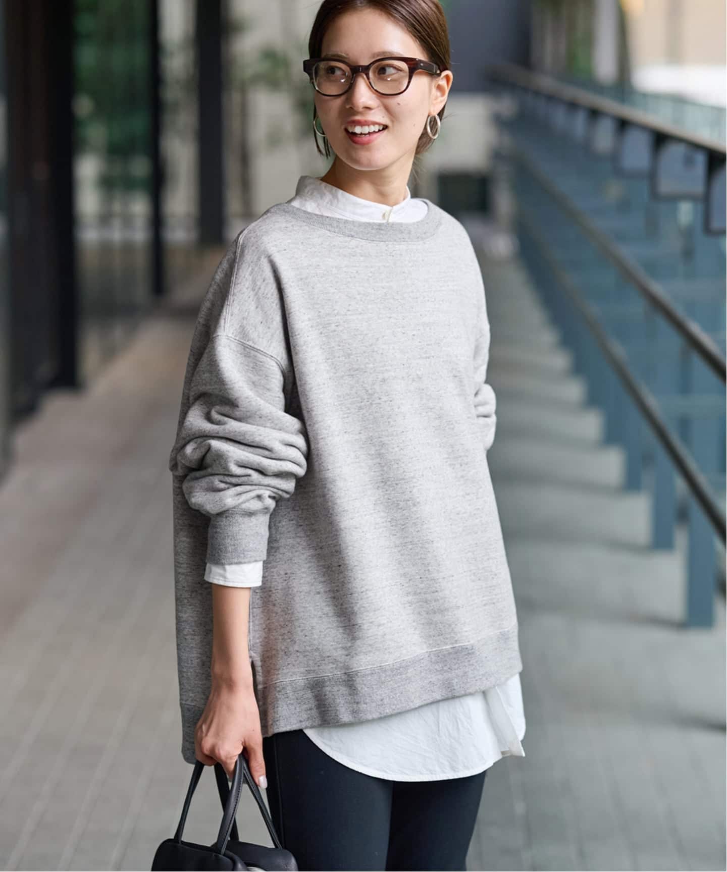 ≪一部カラーWEB限定 / 追加≫ボートネックワイドスウェット