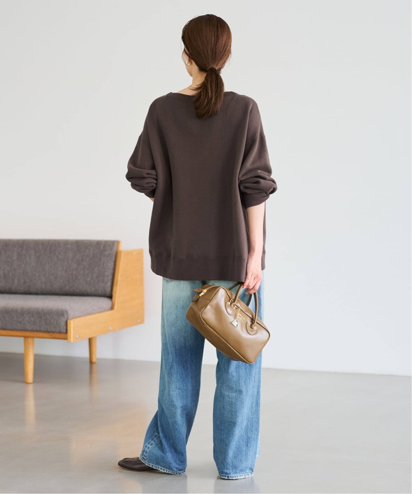 ≪一部カラーWEB限定 / 追加≫ボートネックワイドスウェット