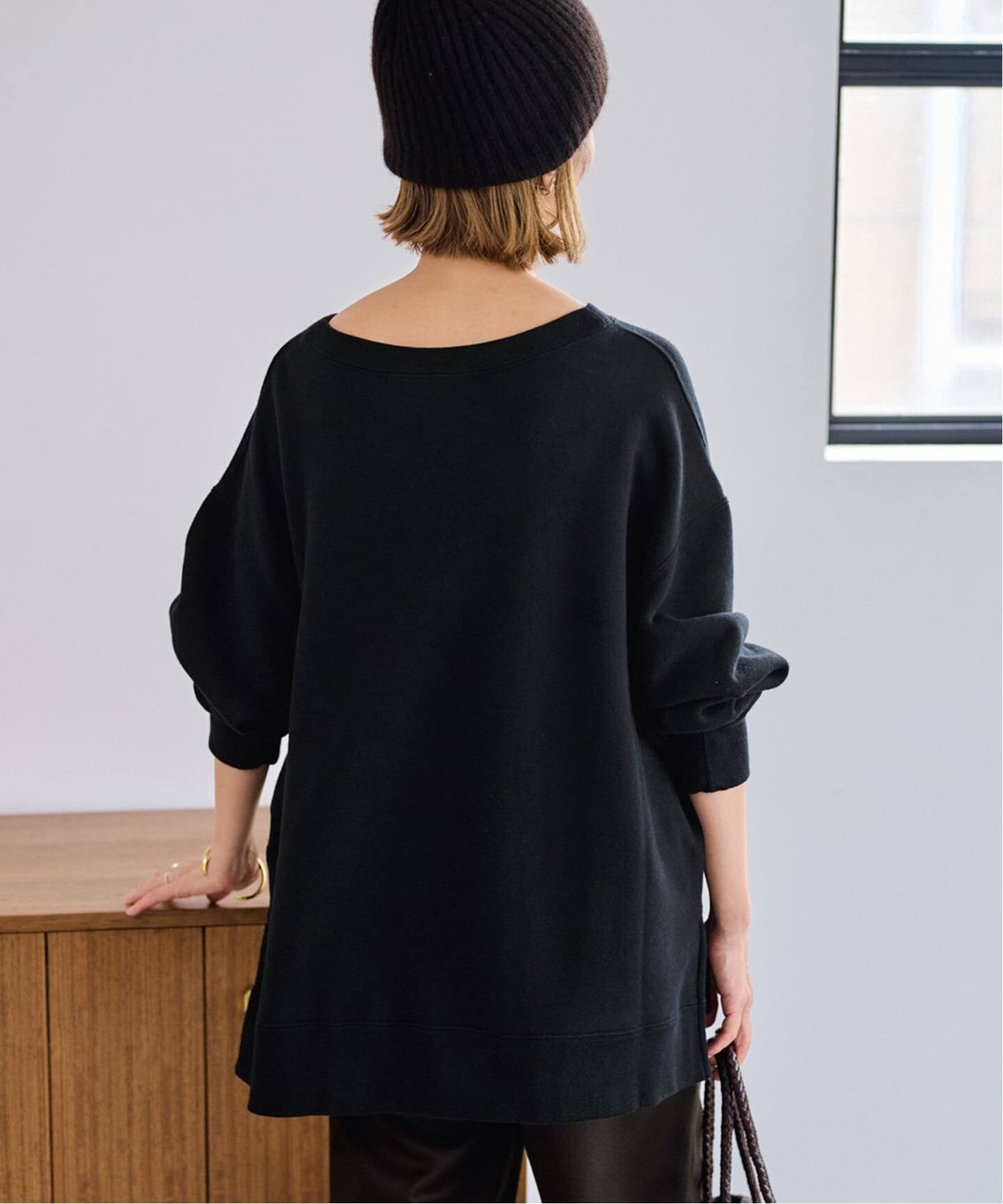 ≪一部カラーWEB限定 / 追加≫ボートネックワイドスウェット 2