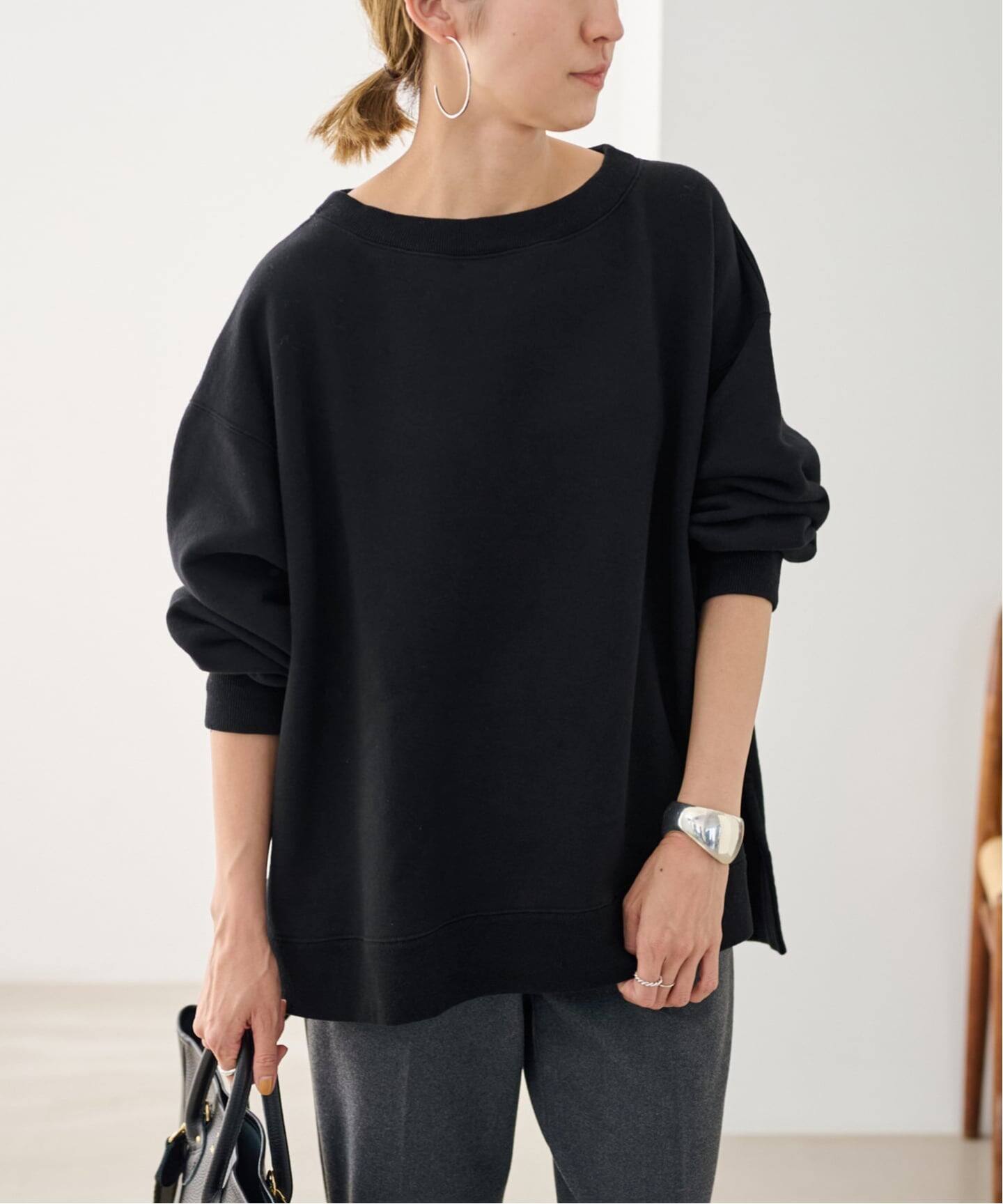 ≪一部カラーWEB限定 / 追加≫ボートネックワイドスウェット 2