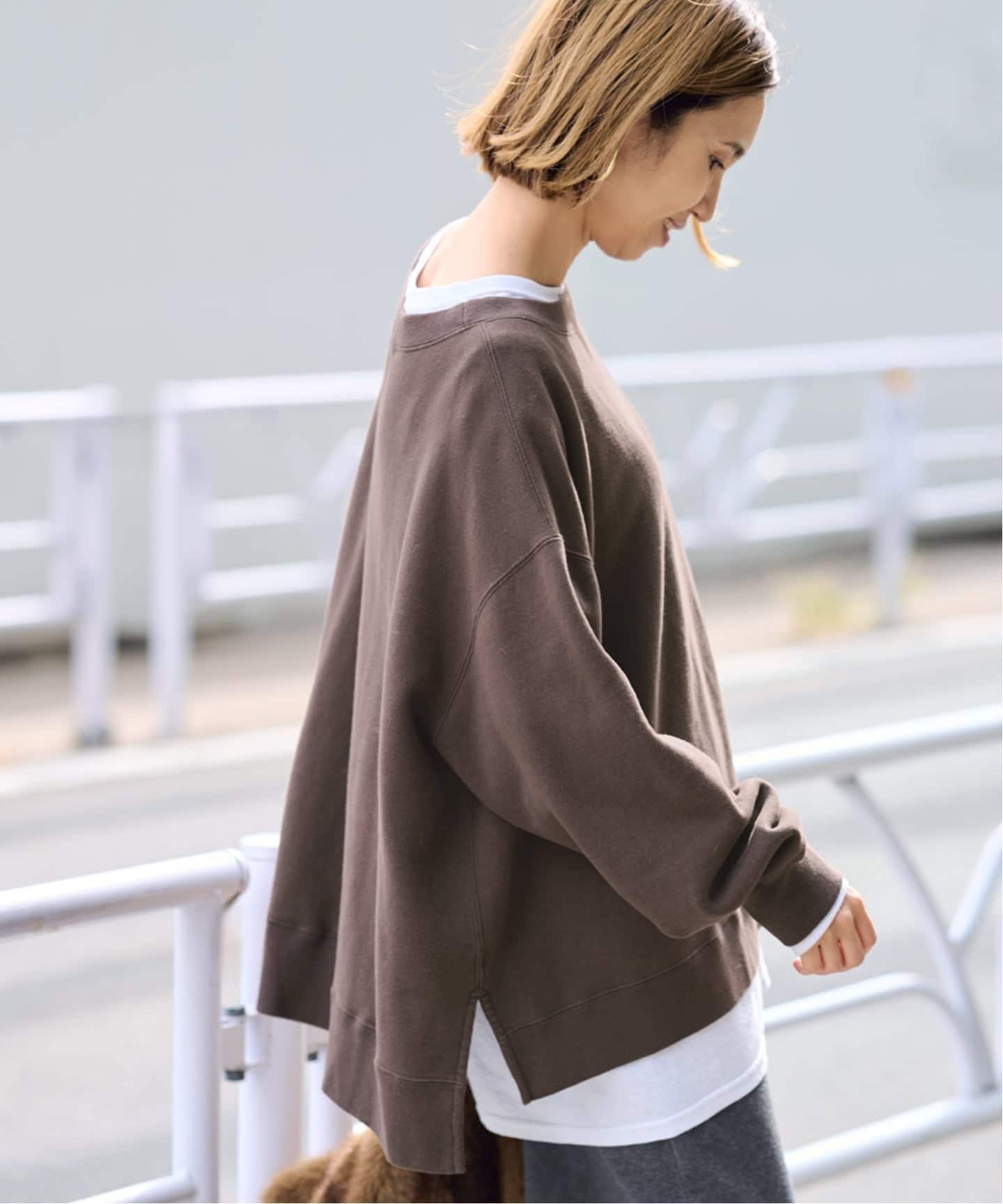 ≪一部カラーWEB限定 / 追加≫ボートネックワイドスウェット 2