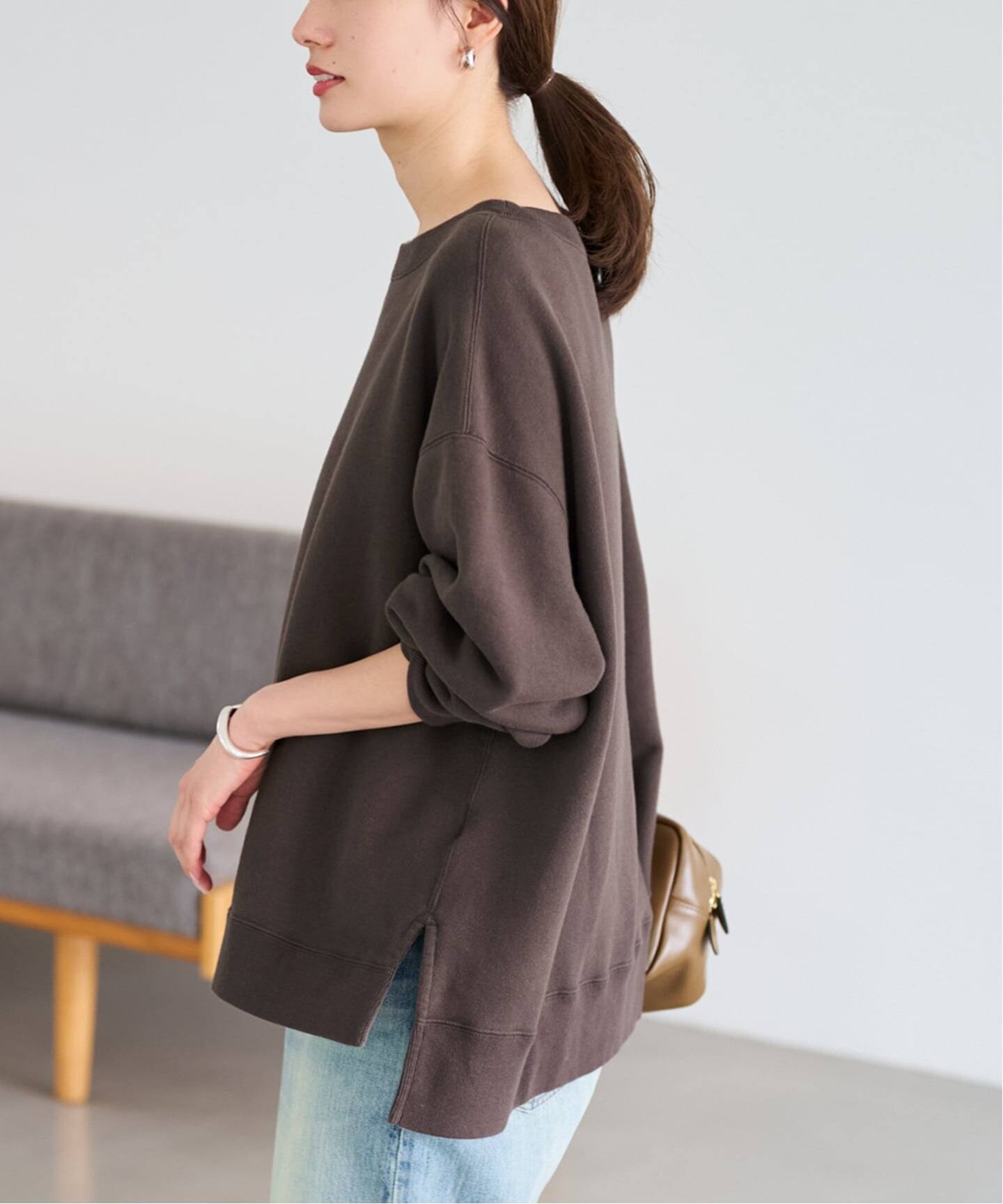 ≪一部カラーWEB限定 / 追加≫ボートネックワイドスウェット 2