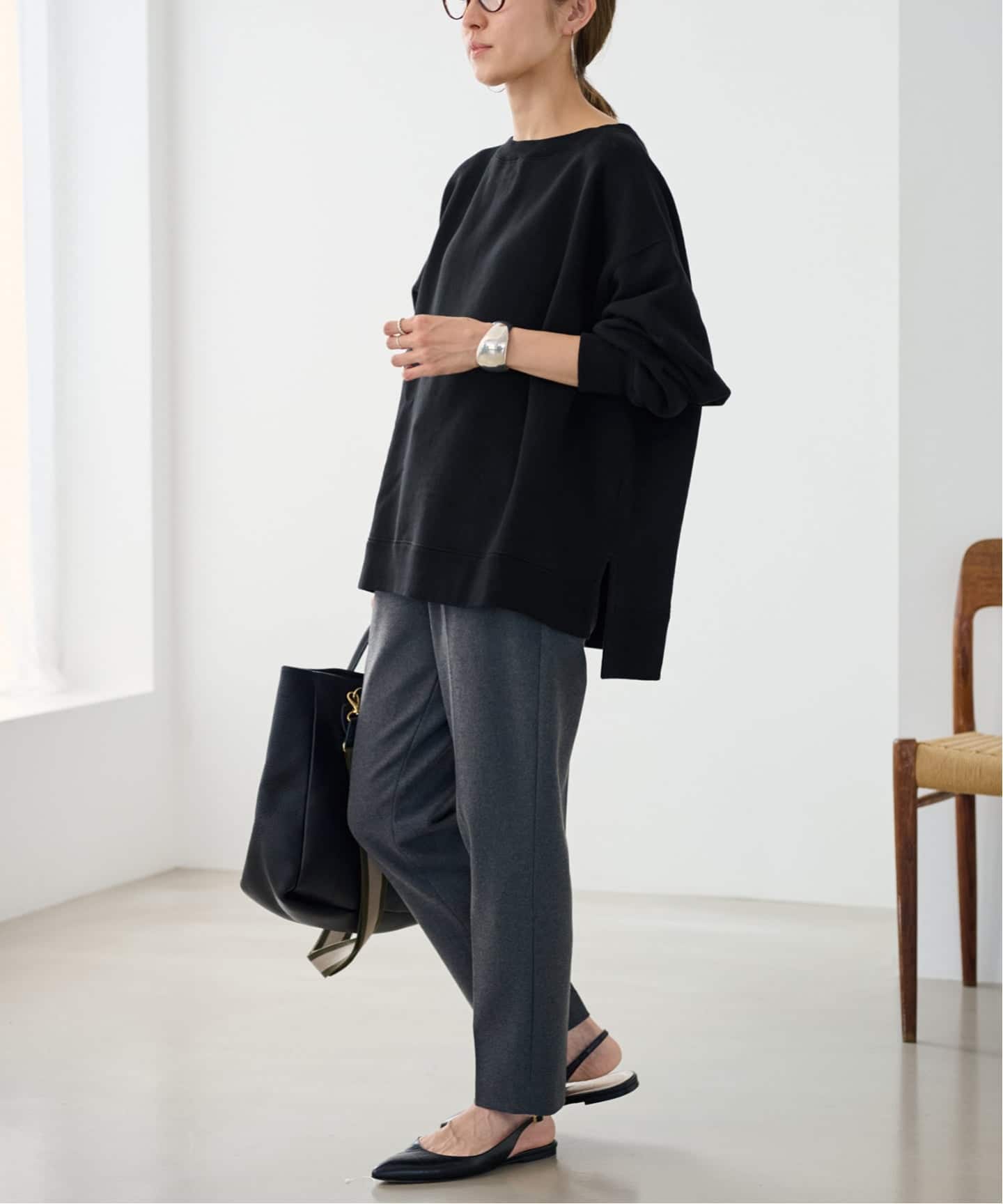 FRAMeWORK ボートネックワイドスウェット3 ≪一部カラーWEB限定 / 追加≫ボートネックワイドスウェット 3