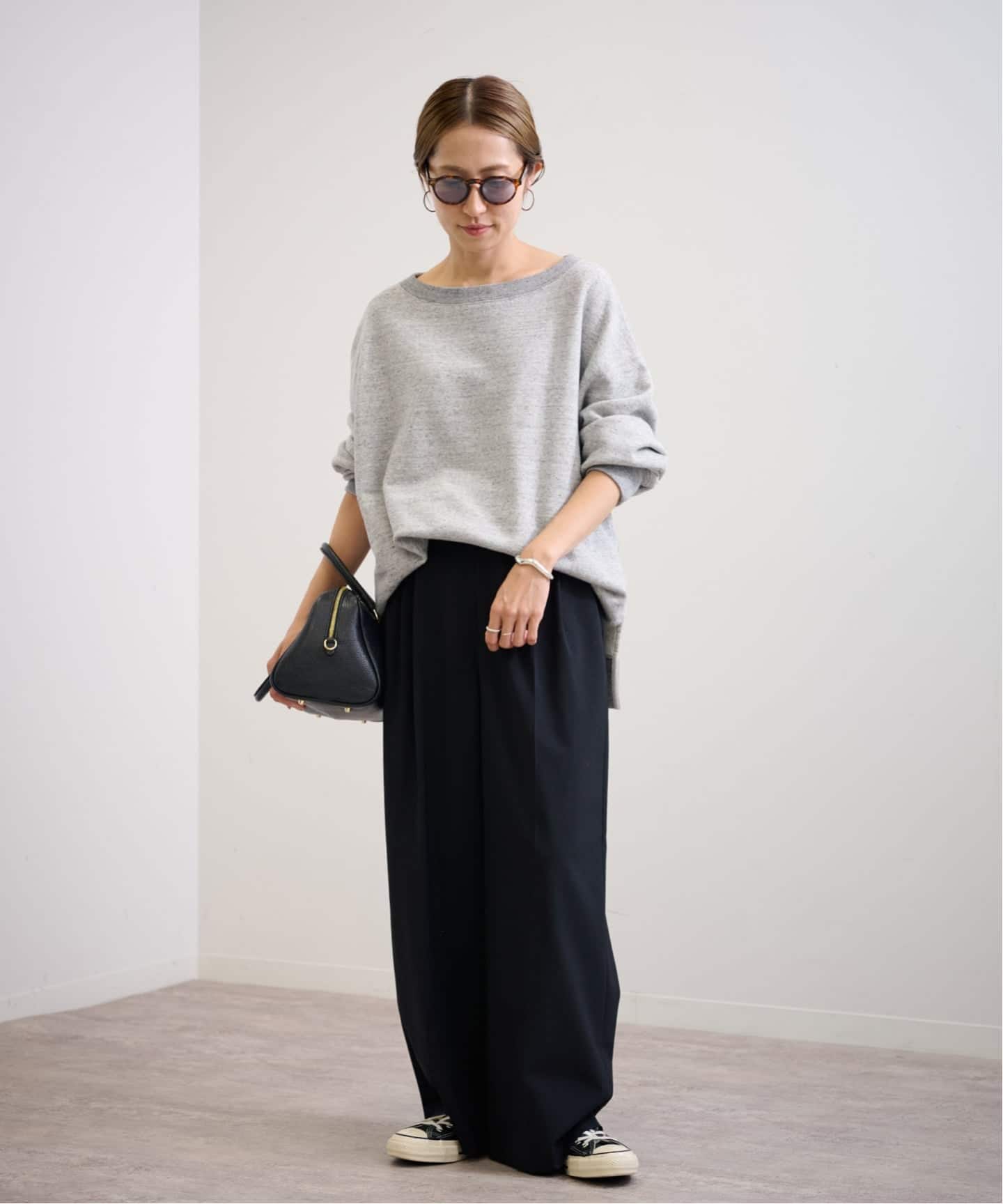 ≪一部カラーWEB限定 / 追加≫ボートネックワイドスウェット 3