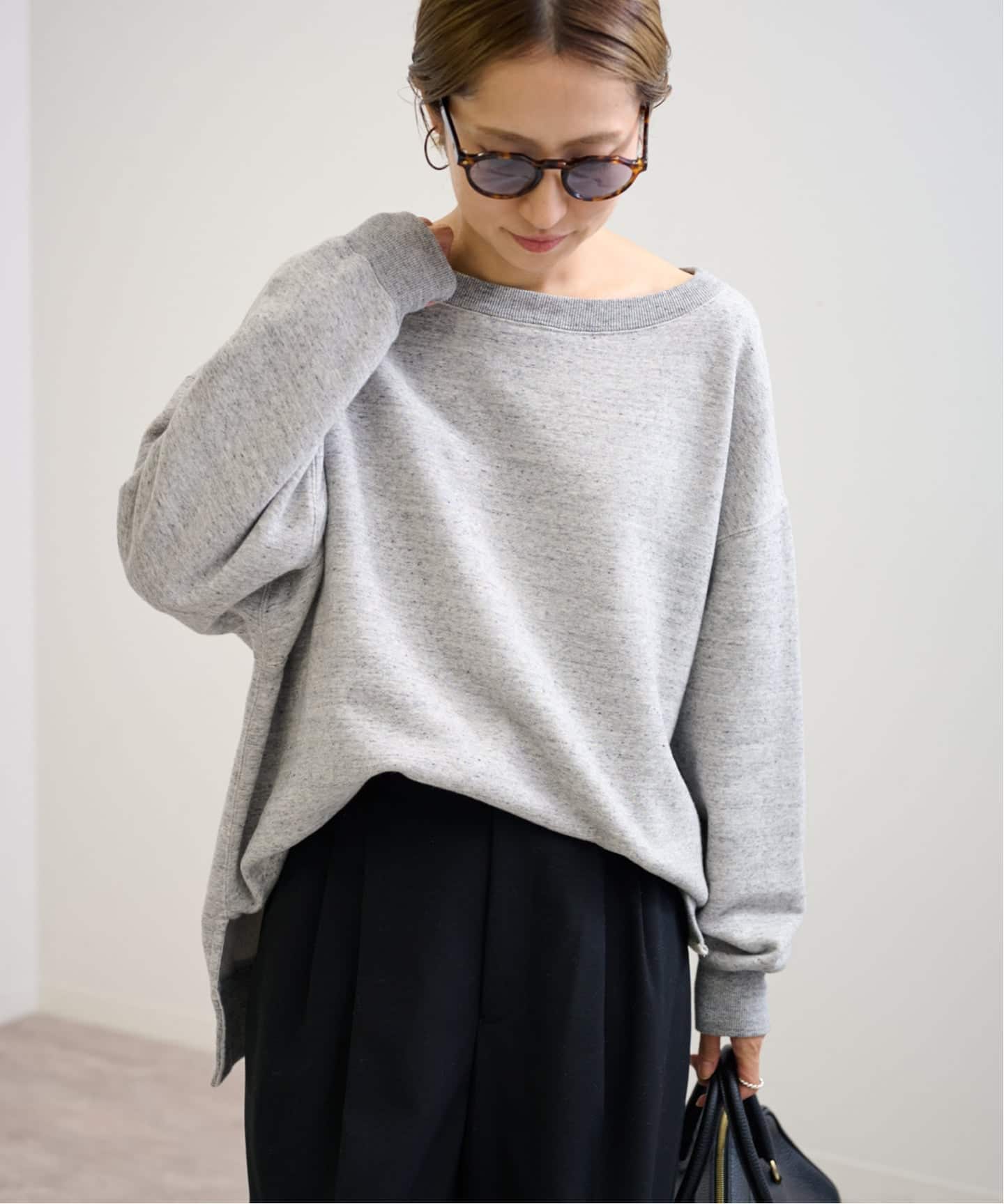 ≪一部カラーWEB限定 / 追加≫ボートネックワイドスウェット 3