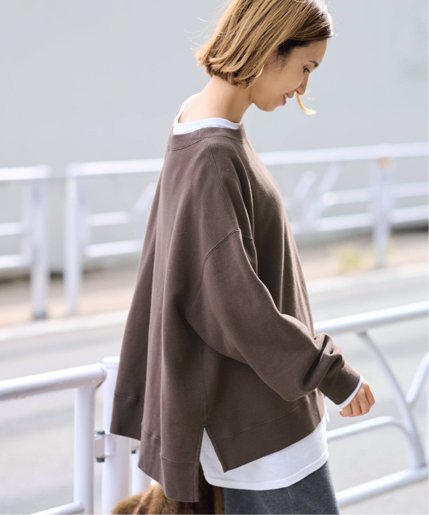 ≪一部カラーWEB限定 / 追加≫ボートネックワイドスウェット 3