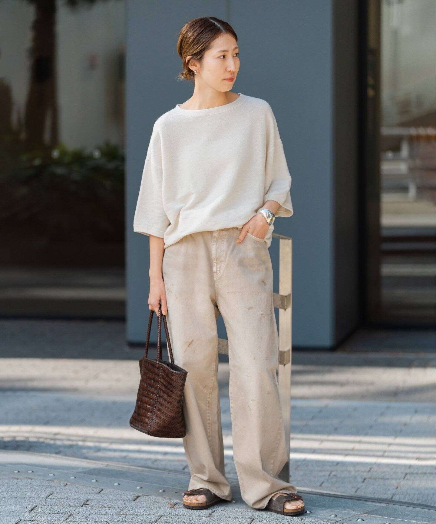 LINEN TERRY LOOSEプルオーバー（Tシャツ／カットソー）｜FRAMeWORK 