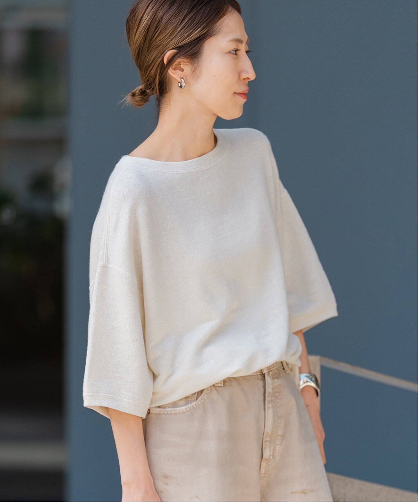 LINEN TERRY LOOSEプルオーバー（Tシャツ／カットソー）｜FRAMeWORK 