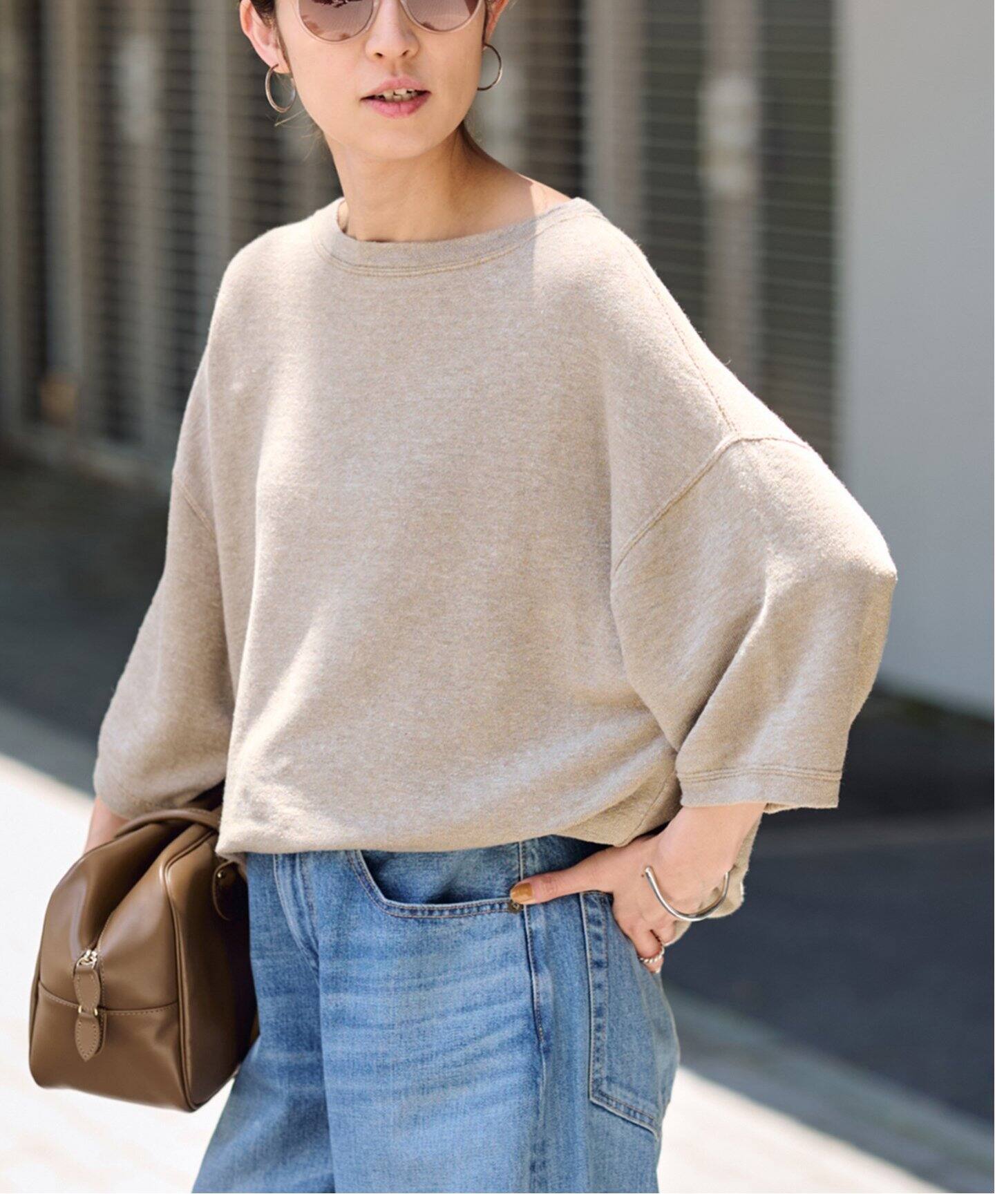 LINEN TERRY LOOSEプルオーバー（Tシャツ／カットソー）｜FRAMeWORK 