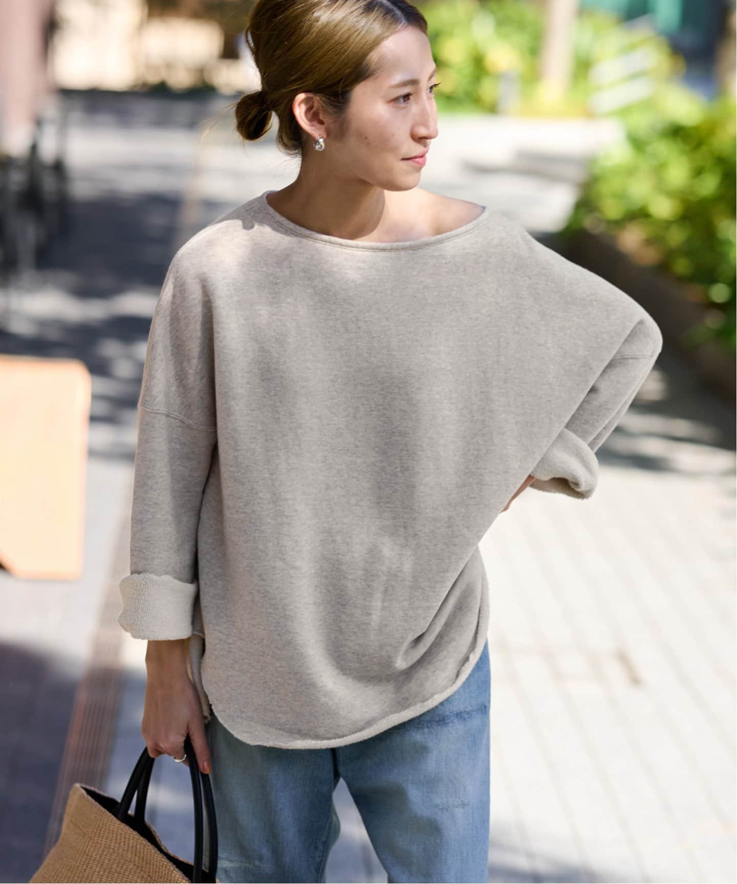 ≪追加≫コットンリヨセルボートネックSWEAT（スウェット