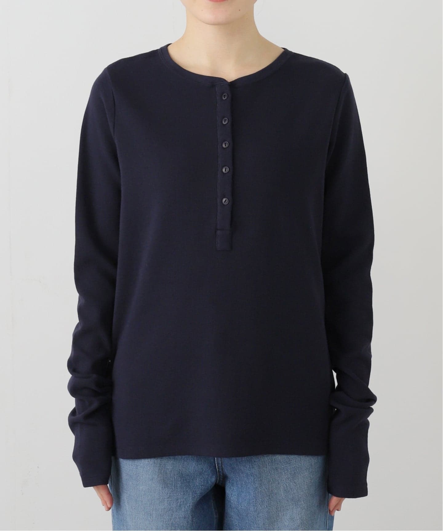 ミニワッフルヘンリーネック（Tシャツ／カットソー）｜FRAMeWORK