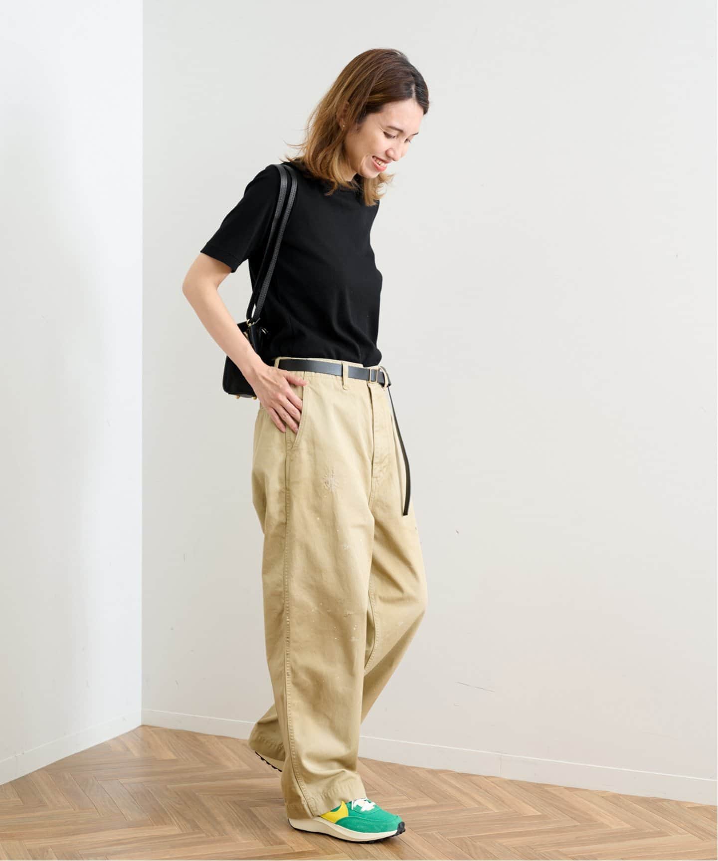 タグあり　フレームワーク ギザコットンコンパクトTEE ホワイト ≪追加≫ギザコットンコンパクトTEE（Tシャツ／カットソー