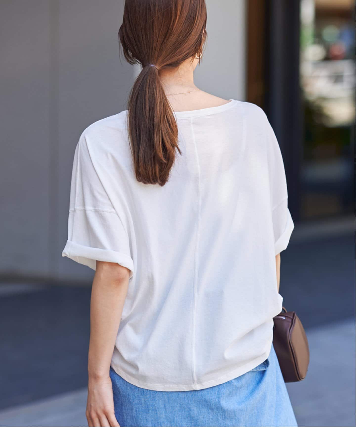 FRAMeWORK ドライタッチコットンL/Tee新品未使用 ドライタッチコットンL/Tee（Tシャツ／カットソー）｜FRAMeWORK