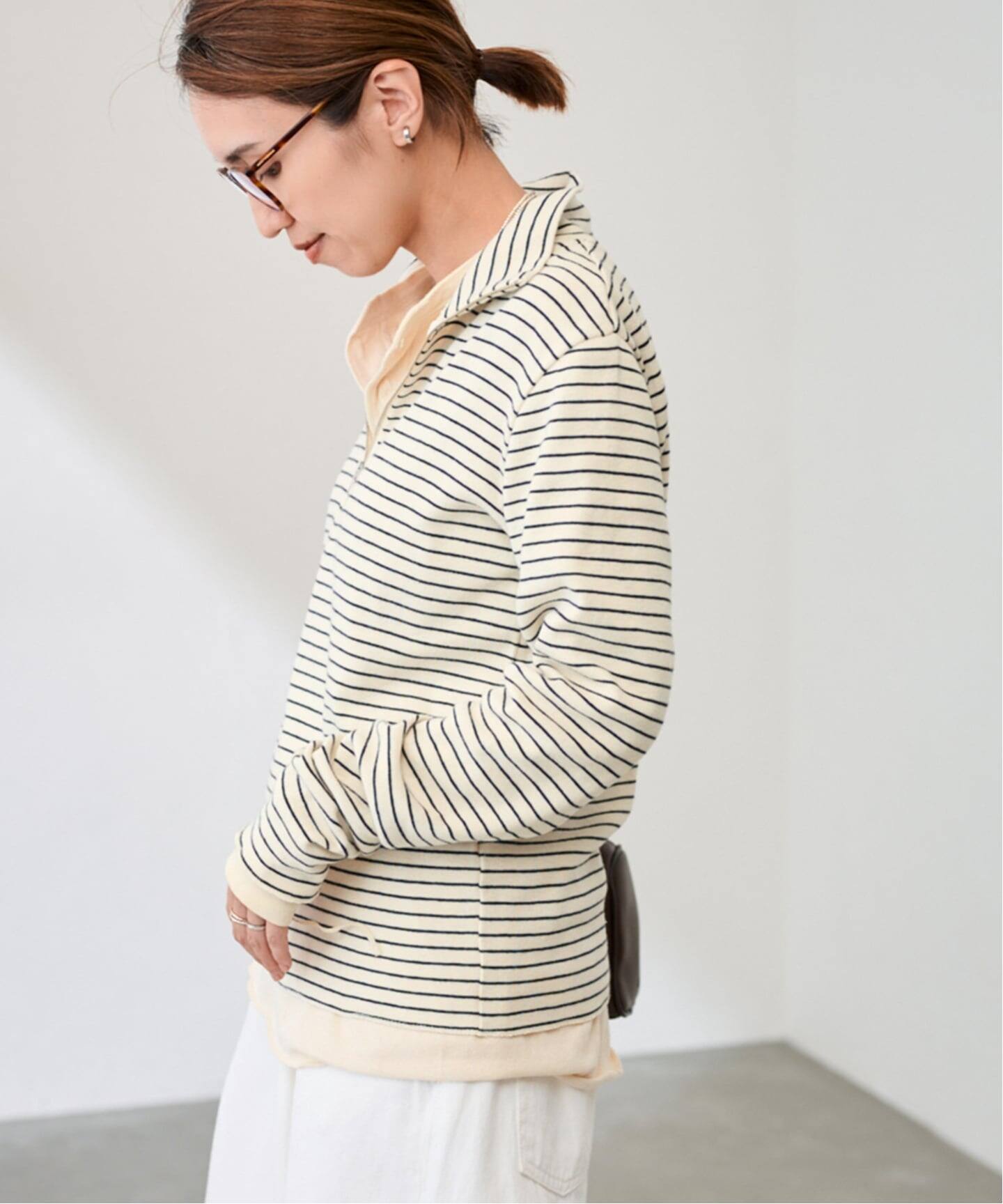 Healthknit ヘルスニット クラシックフライスハーフジップハイネック Healthknit（ヘルスニット）/ CLASSIC FRAISE HALF-ZIP HI-NECK