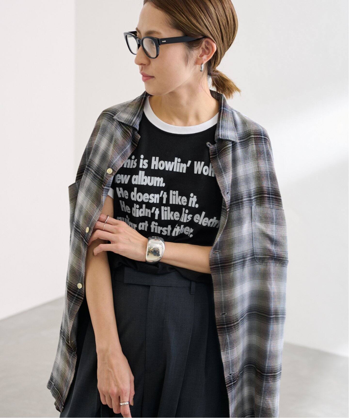 GWお値下げ！FRAMeWORK　BLUESCENTRIC　Tシャツ セール】≪追加≫BLUESCENTRIC HOWLINWOLF NEW ALBUM TEE2（T