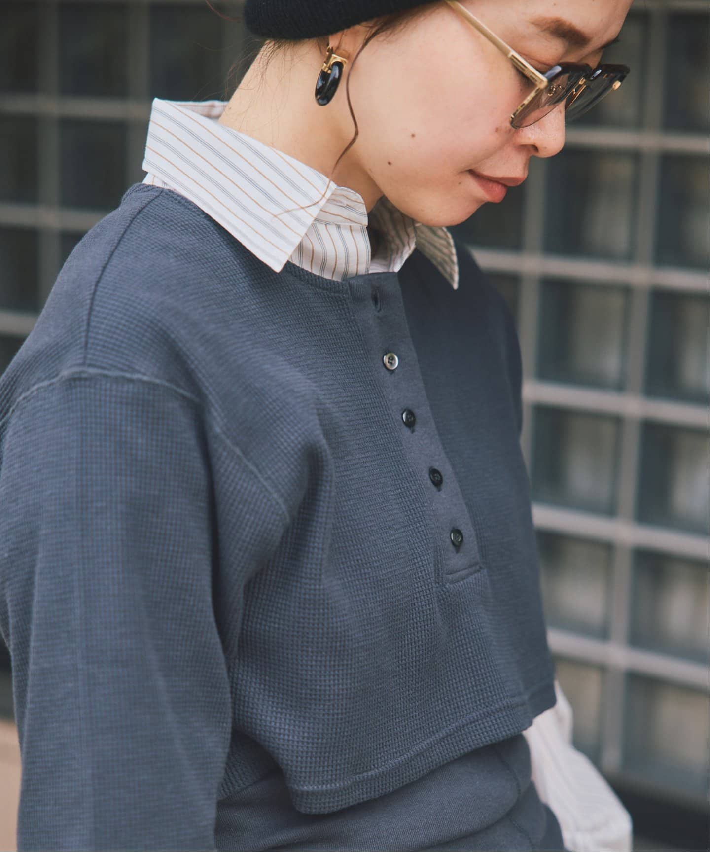 oll framework レイヤードサーマルT グレー　２枚セット oll*FRAMeWORK レイヤードサーマルT（Tシャツ／カットソー