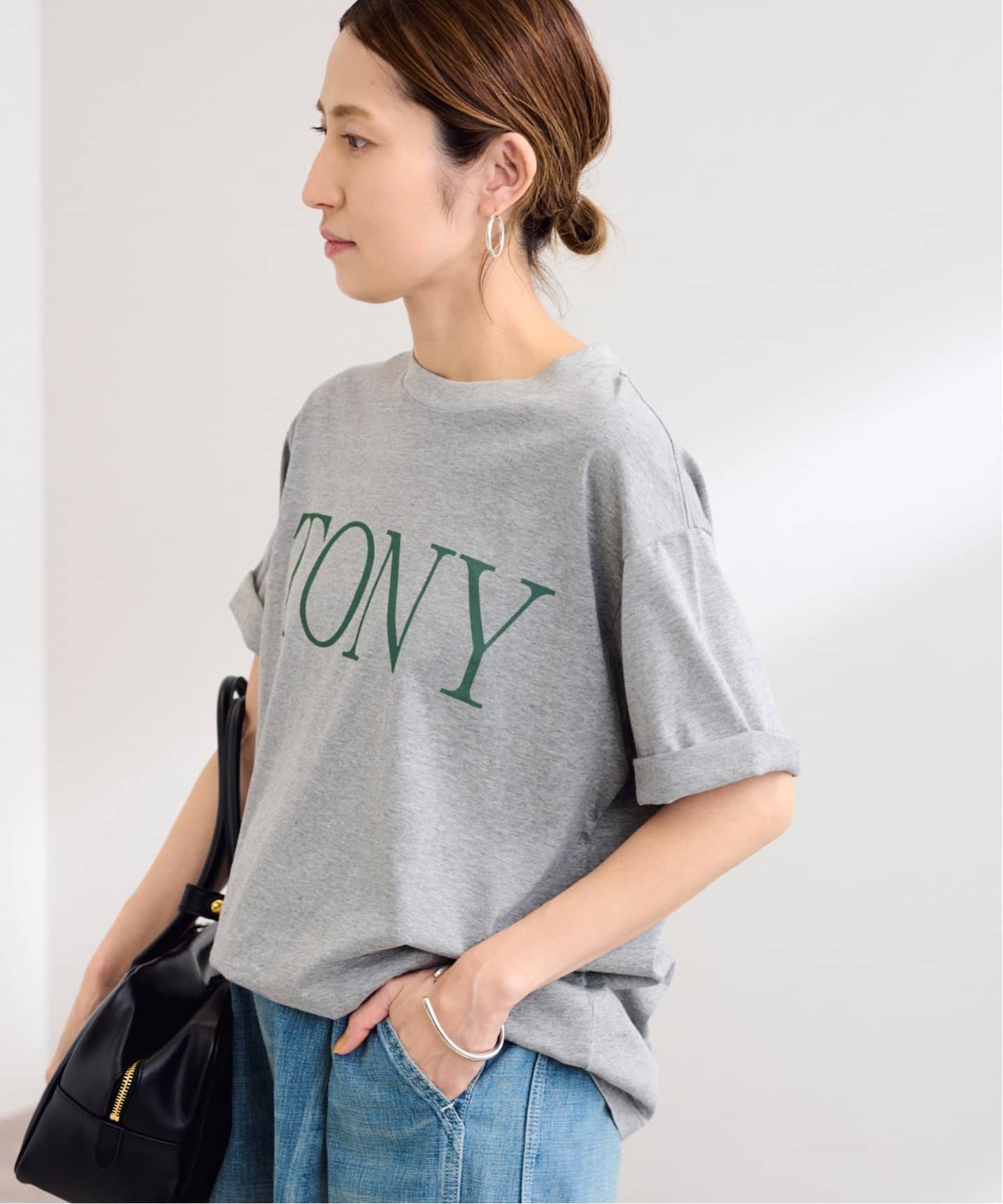 FRAMeWORK oll ロゴT グレー oll*FRAMeWORK ロゴT（Tシャツ／カットソー）｜FRAMeWORK