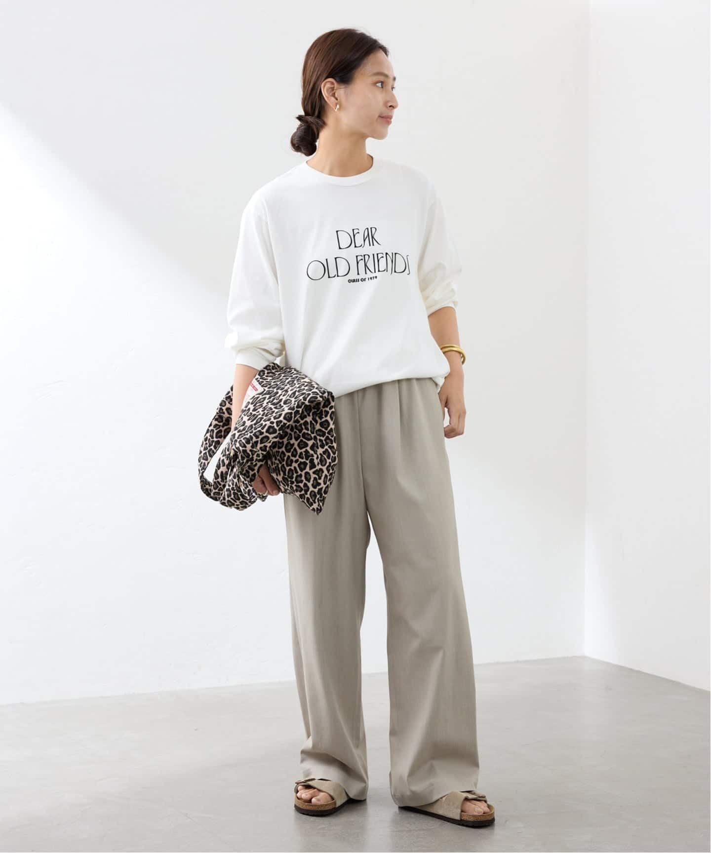 【JANE SMITH】ジェーンスミス　カットソー JANE SMITH】DEAR OLD FRIENDS FLOCKY L/S T：カットソー（T