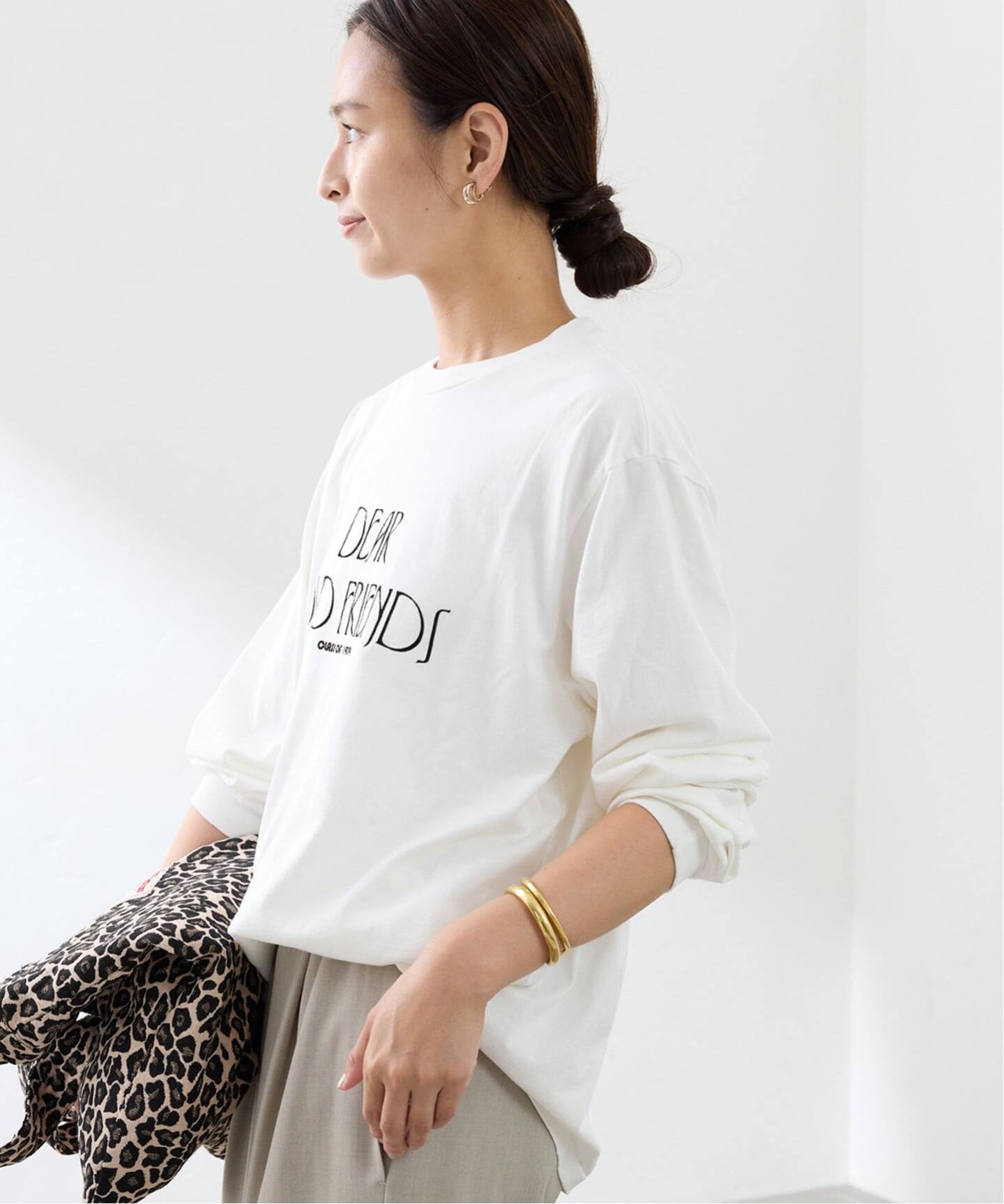 【JANE SMITH】ジェーンスミス　カットソー JANE SMITH】DEAR OLD FRIENDS FLOCKY L/S T：カットソー（T