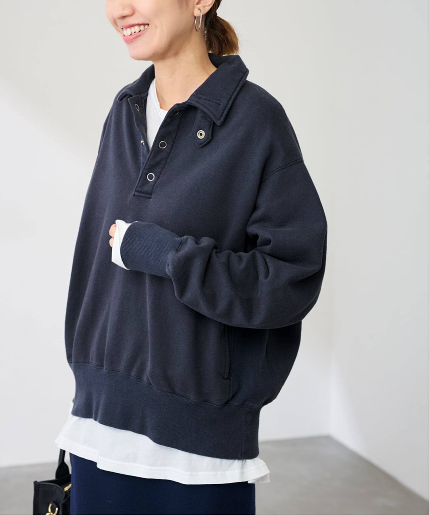 JANE SMITH/ジェーンスミス FROSTING COTTON FLEECE SNAP C