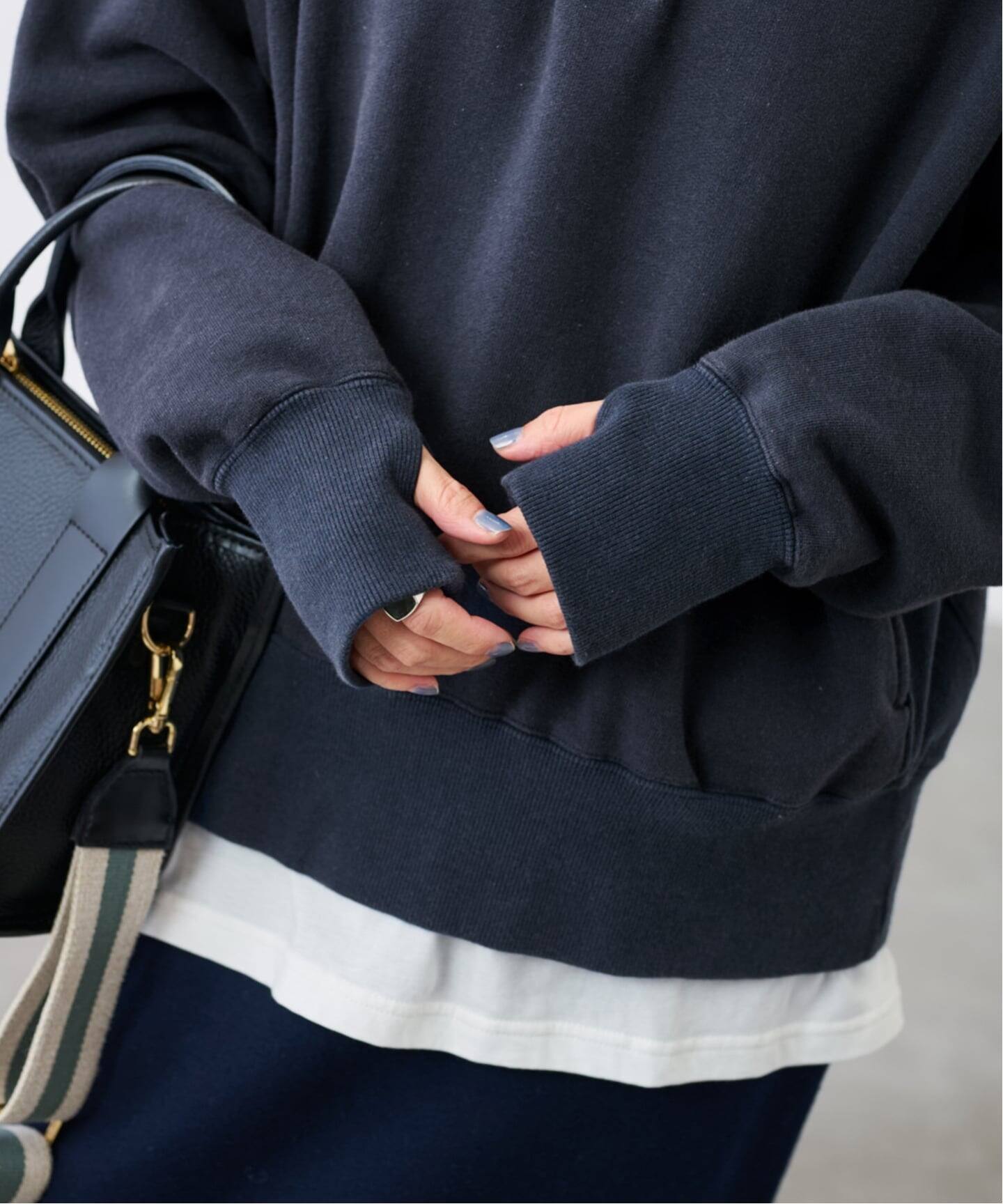 JANE SMITH / FLEECE SNAP プルオーバー JOHN MASON SMITH / JANE SMITH】フロスティングコットン
