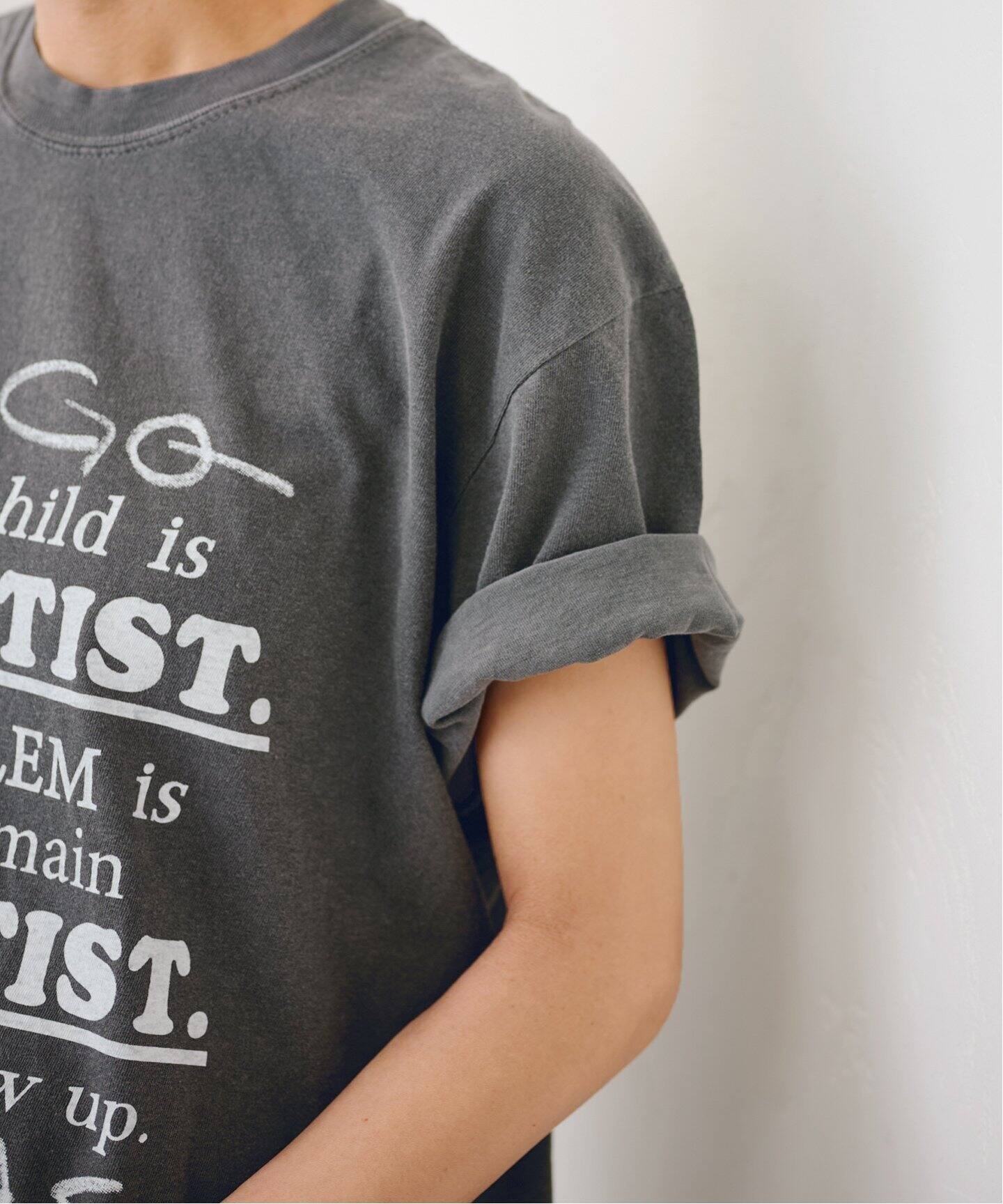 tシャツ YA GOOD IDEAS × KIBITZ HANDWKS MESSAGE TSHIRT レディース YA GOOD IDEAS × KIBITZ HANDWKS MESSAGE TSHIRT（Tシャツ
