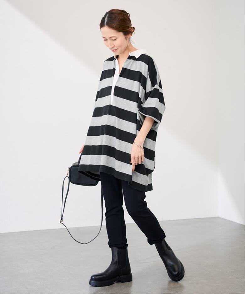 onit/オニット 別注OVERSIZE ボーダーラガーシャツ（Tシャツ 