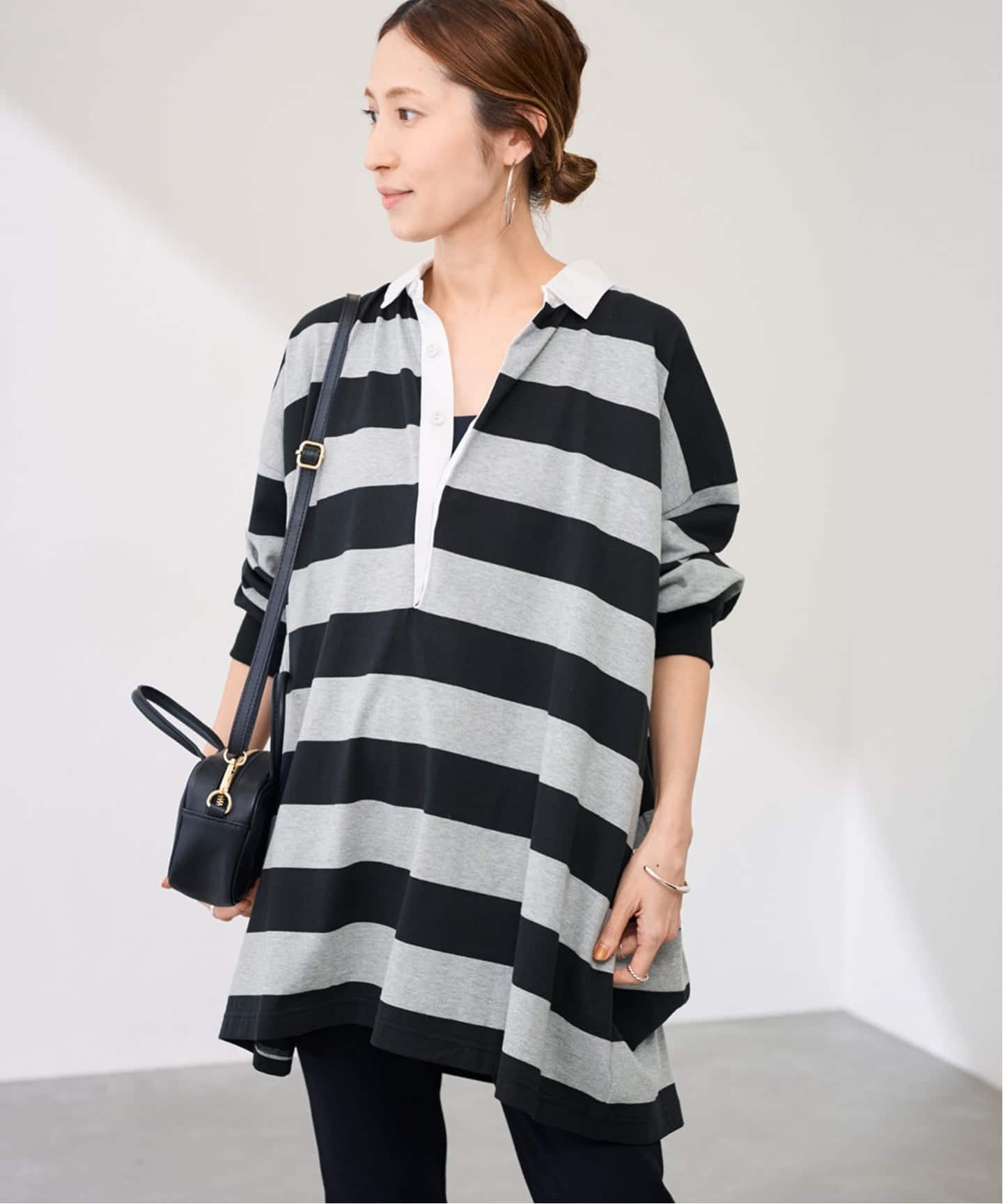 onit/オニット 別注OVERSIZE ボーダーラガーシャツ（Tシャツ