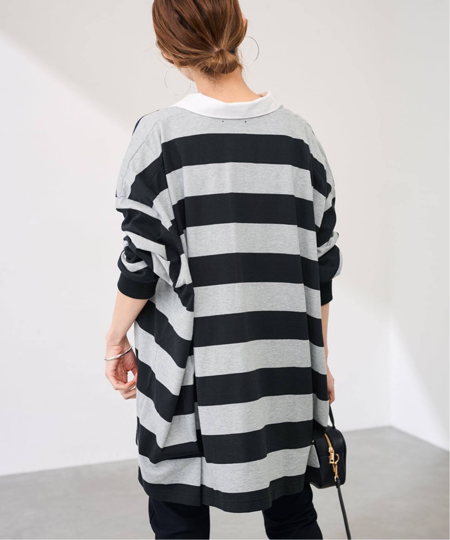 onit/オニット 別注OVERSIZE ボーダーラガーシャツ（Tシャツ