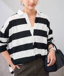 ≪予約≫onit/オニット 別注OVERSIZE ボーダーラガーシャツ