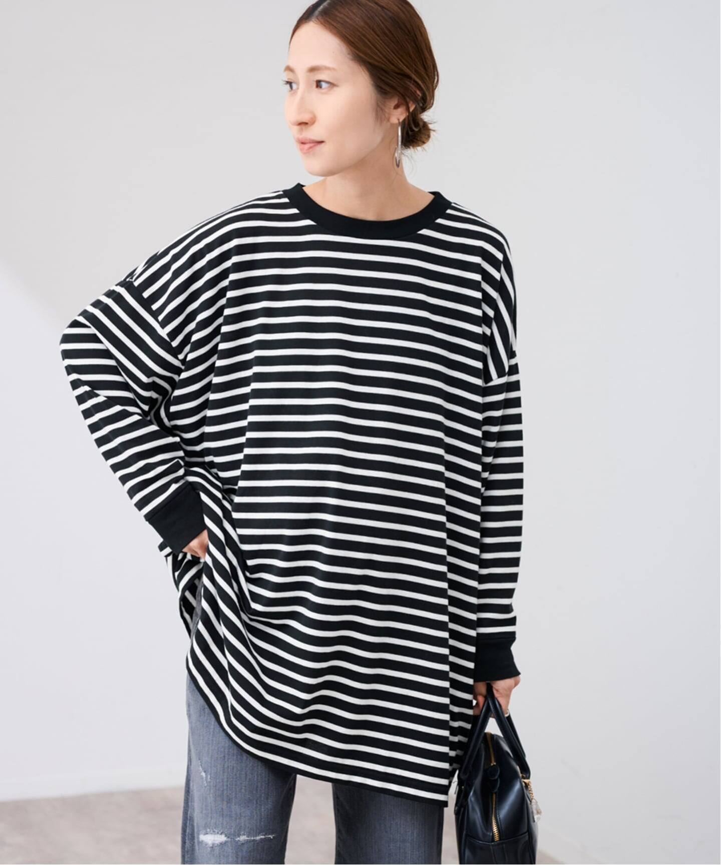 onit/オニット 別注OVERSIZE ボーダーロングスリーブ（Tシャツ