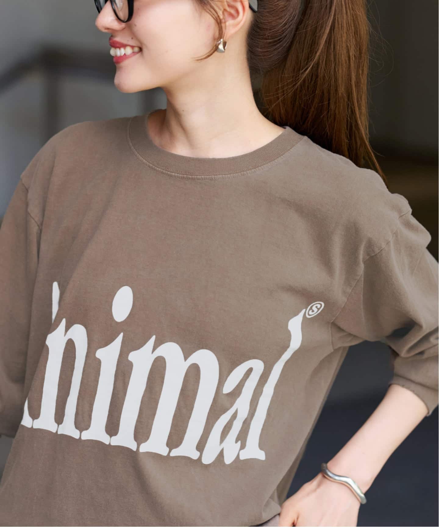 FRAMeWORK STUDIO WEAREALLANIMALS 別注ロンT STUDIO WEAREALLANIMALS 別注 ANIMALS ロングスリーブ（Tシャツ