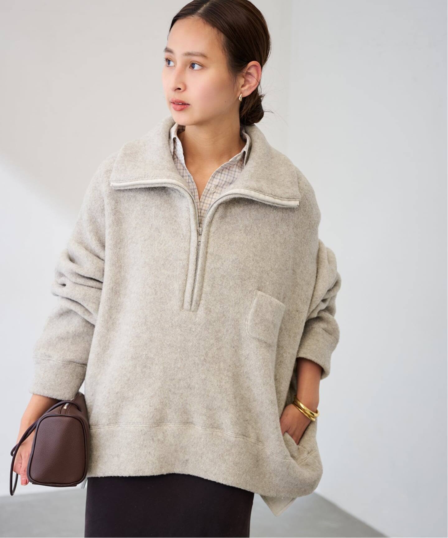 SEEALL/シーオール 別注ZIP PULL SWEATER（ニット／セーター
