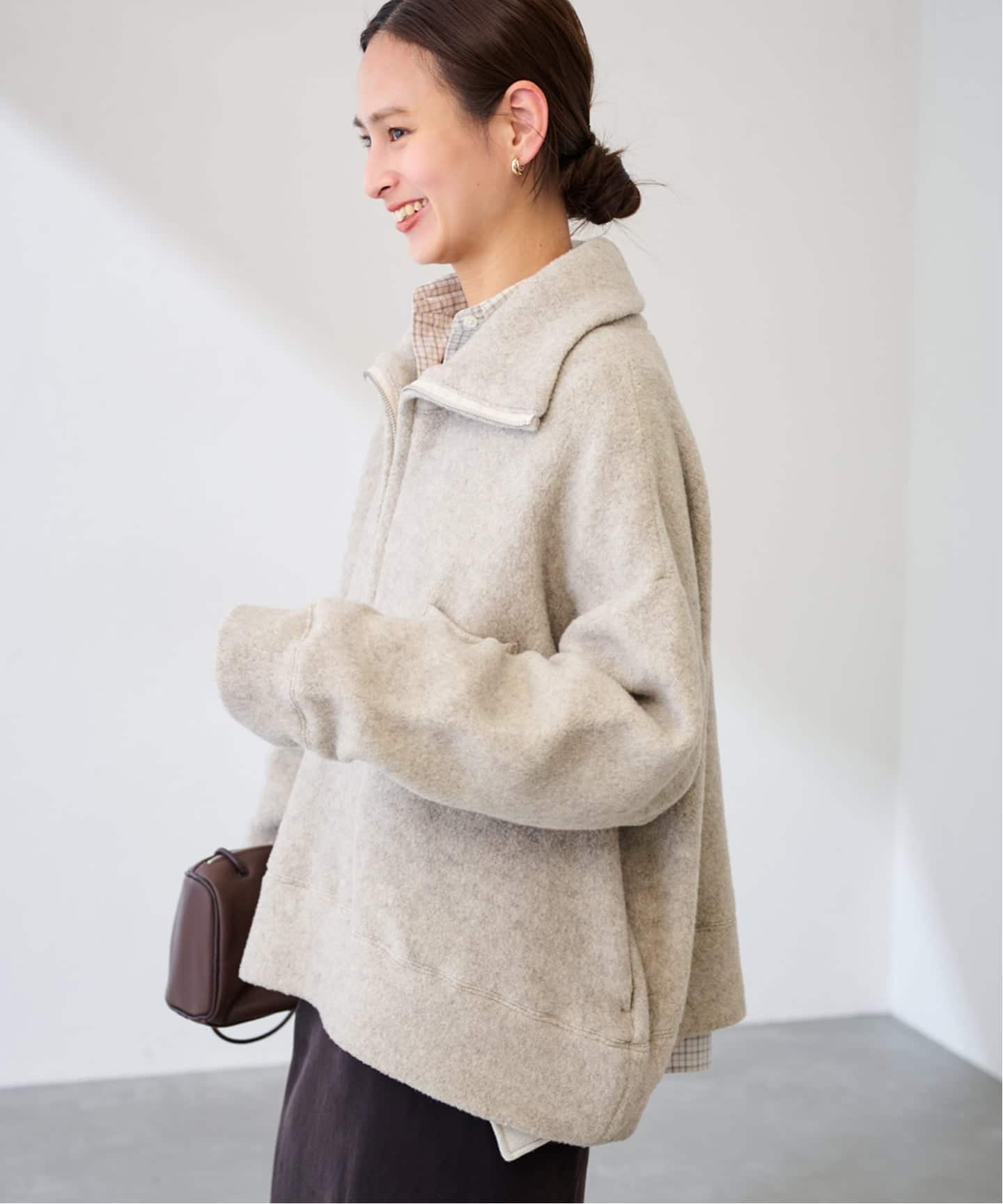 SEEALL/シーオール 別注ZIP PULL SWEATER（ニット／セーター