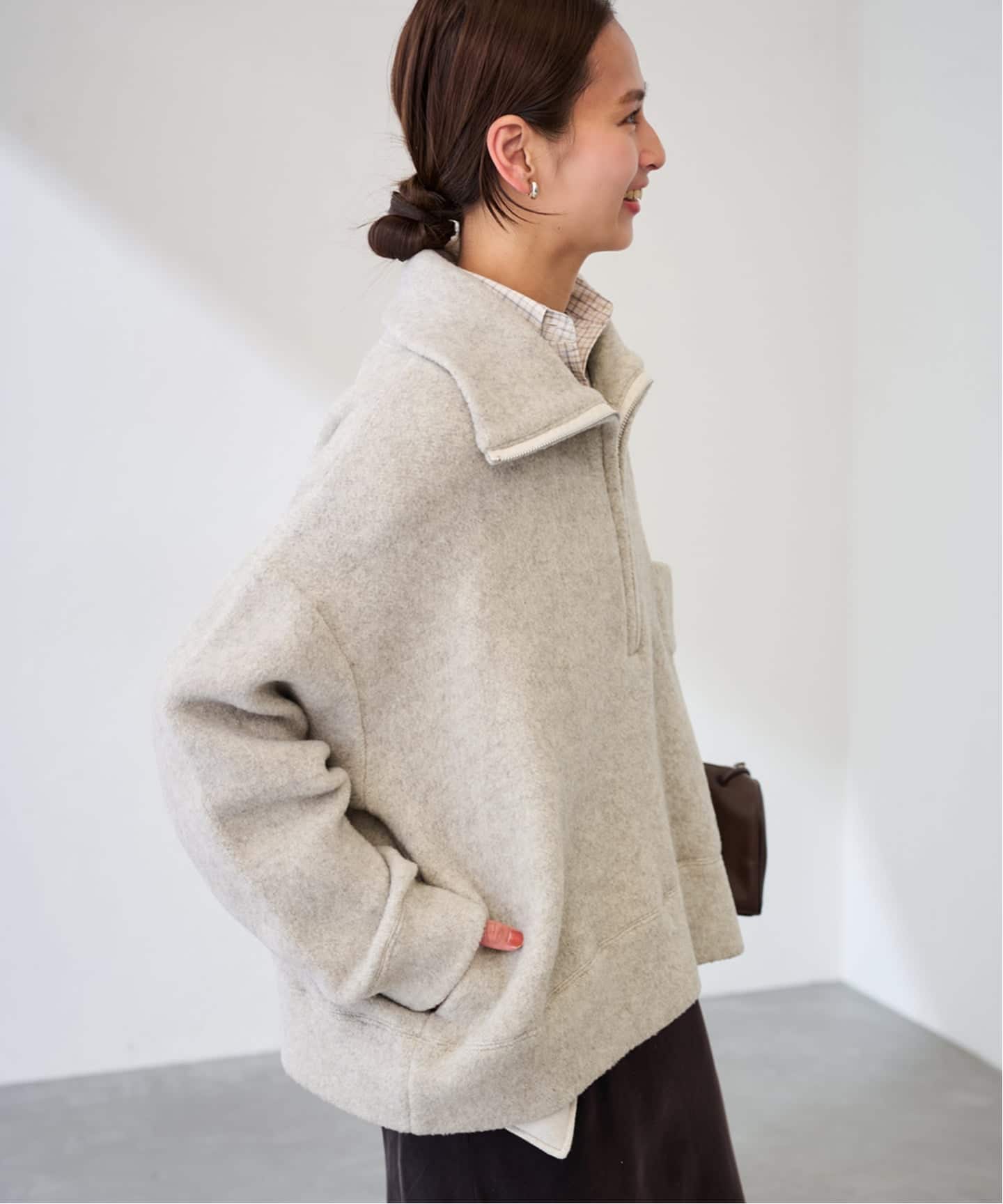 SEEALL/シーオール 別注ZIP PULL SWEATER（ニット／セーター