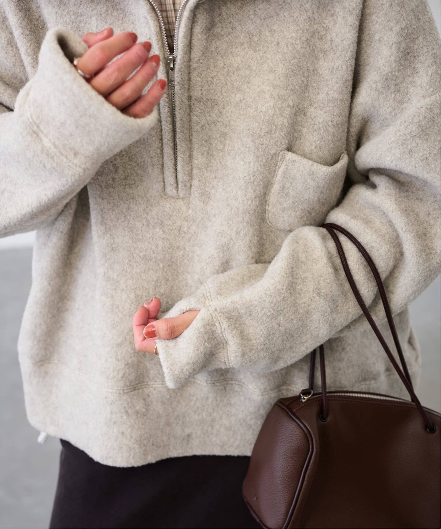 SEEALL/シーオール 別注ZIP PULL SWEATER（ニット／セーター