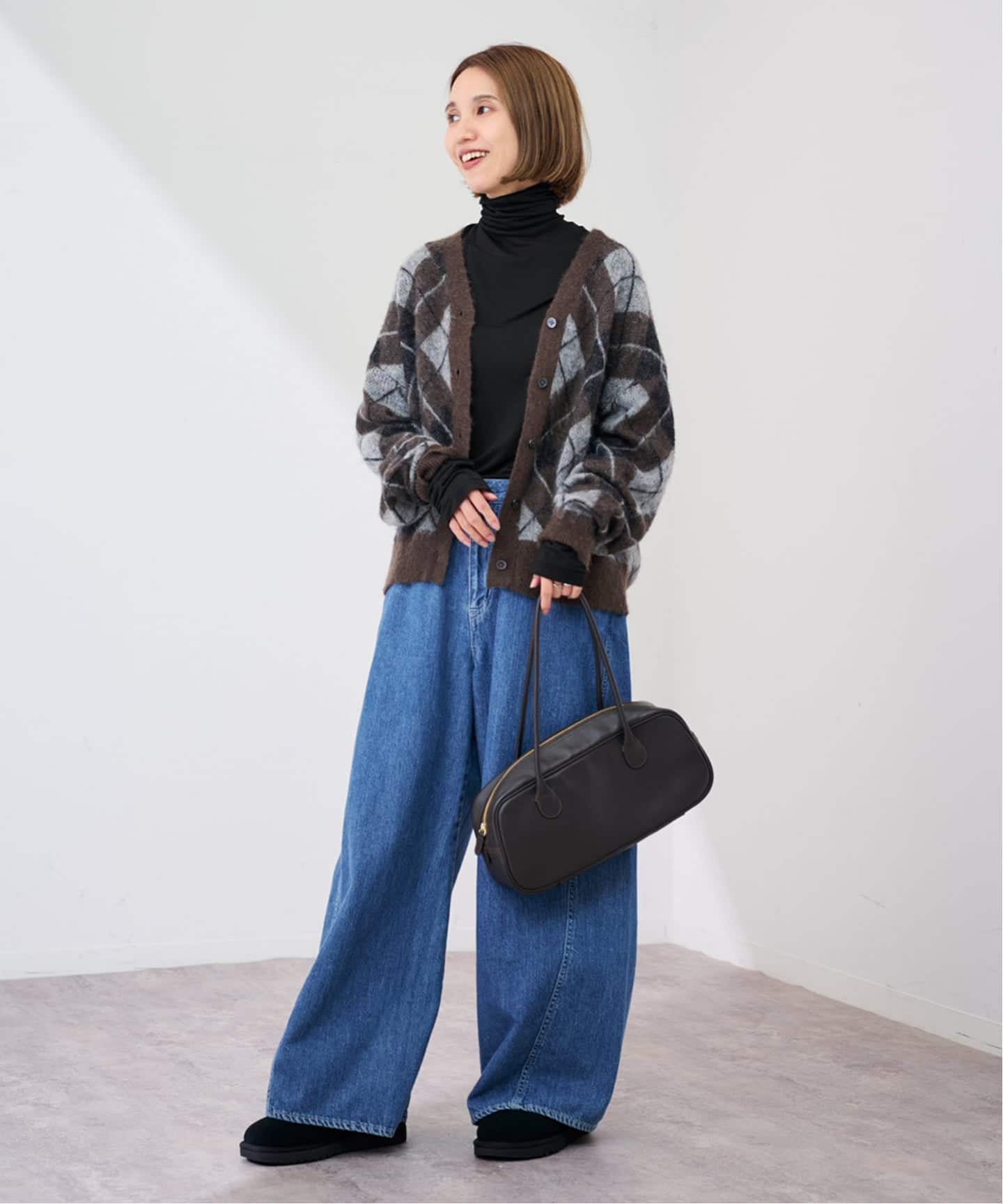 ATON/エイトン MODAL SILK JERSEY TURTLENECK（Tシャツ／カットソー