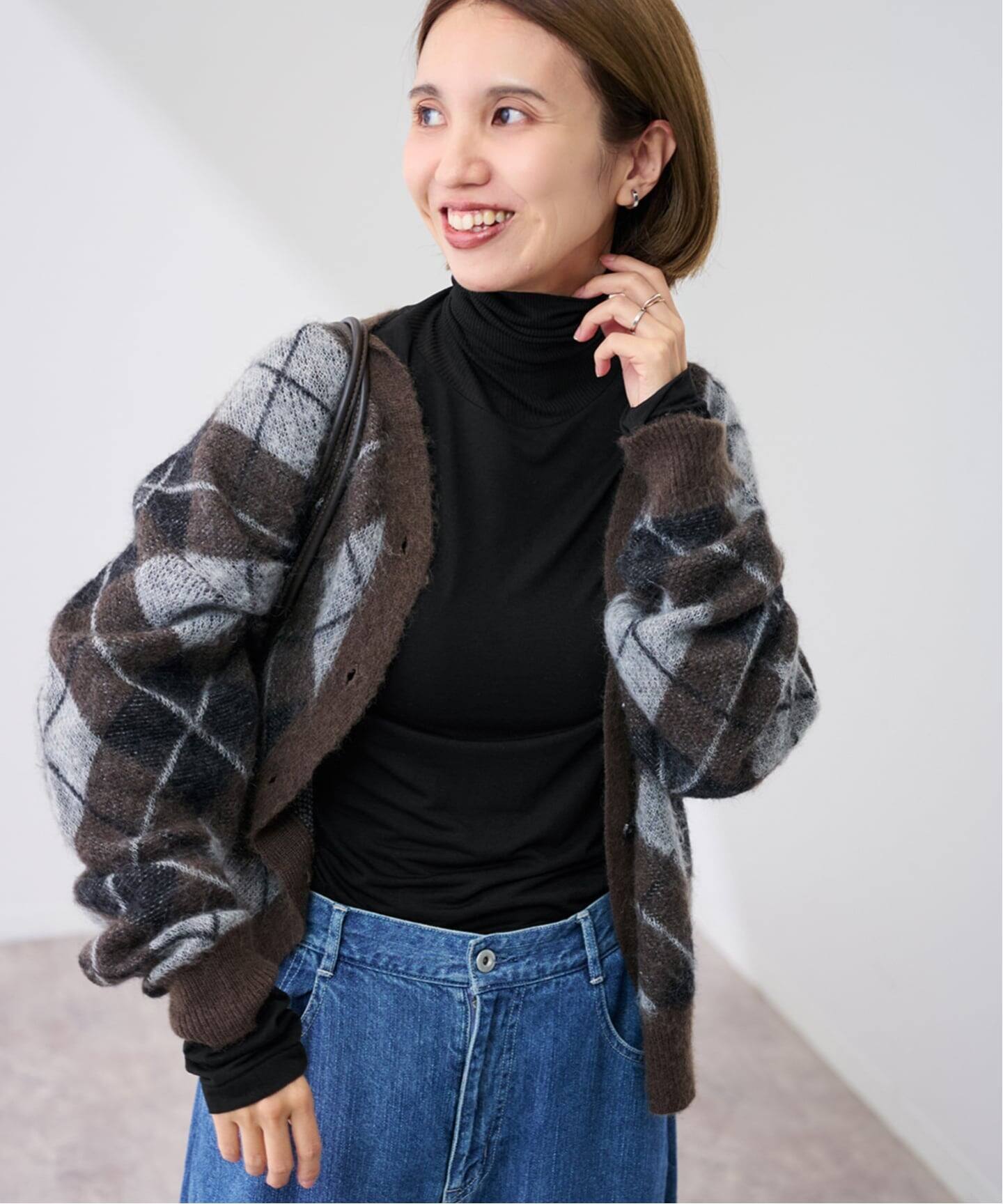 ATON/エイトン MODAL SILK JERSEY TURTLENECK（Tシャツ／カットソー