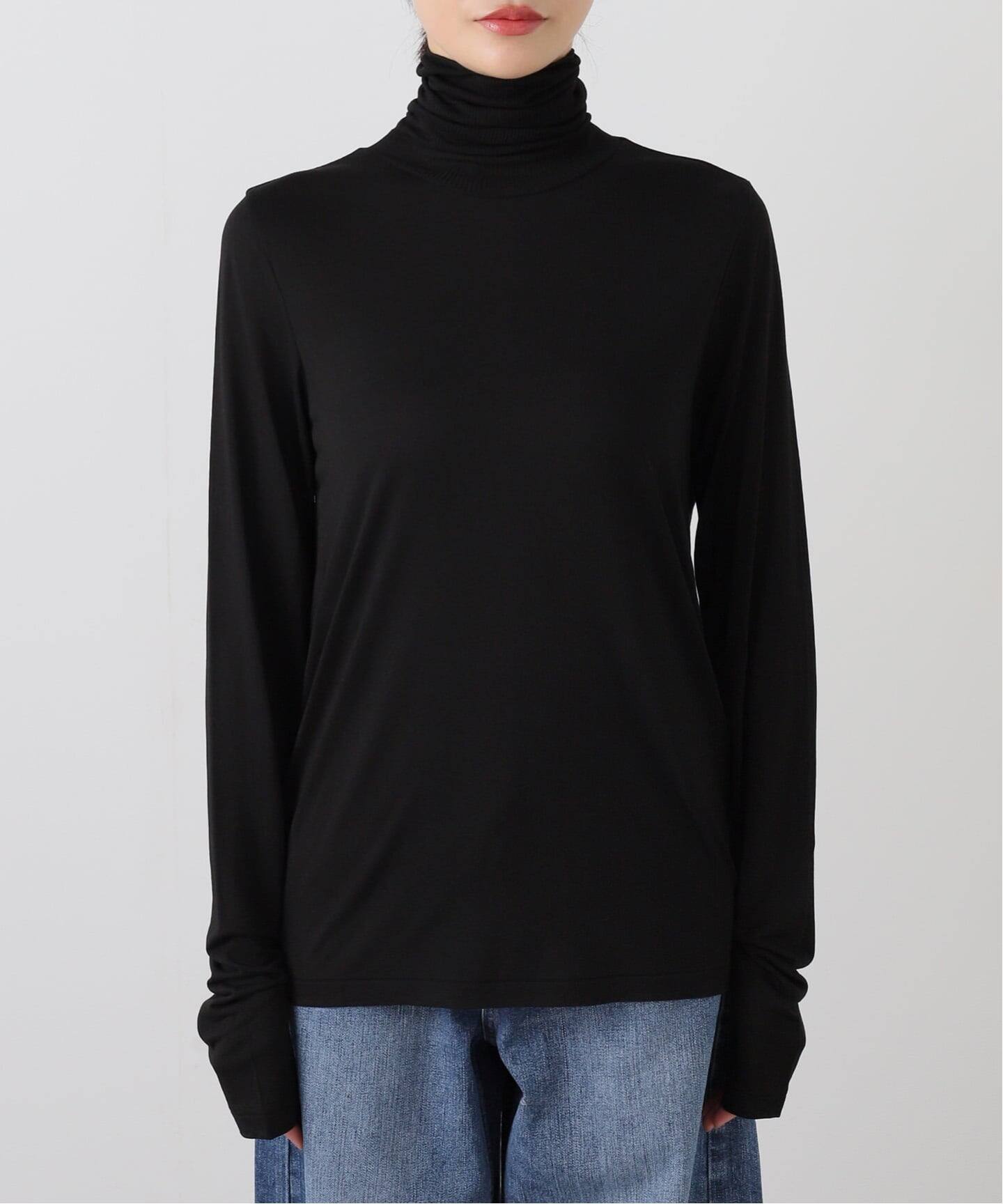 ATON/エイトン MODAL SILK JERSEY TURTLENECK（Tシャツ／カットソー
