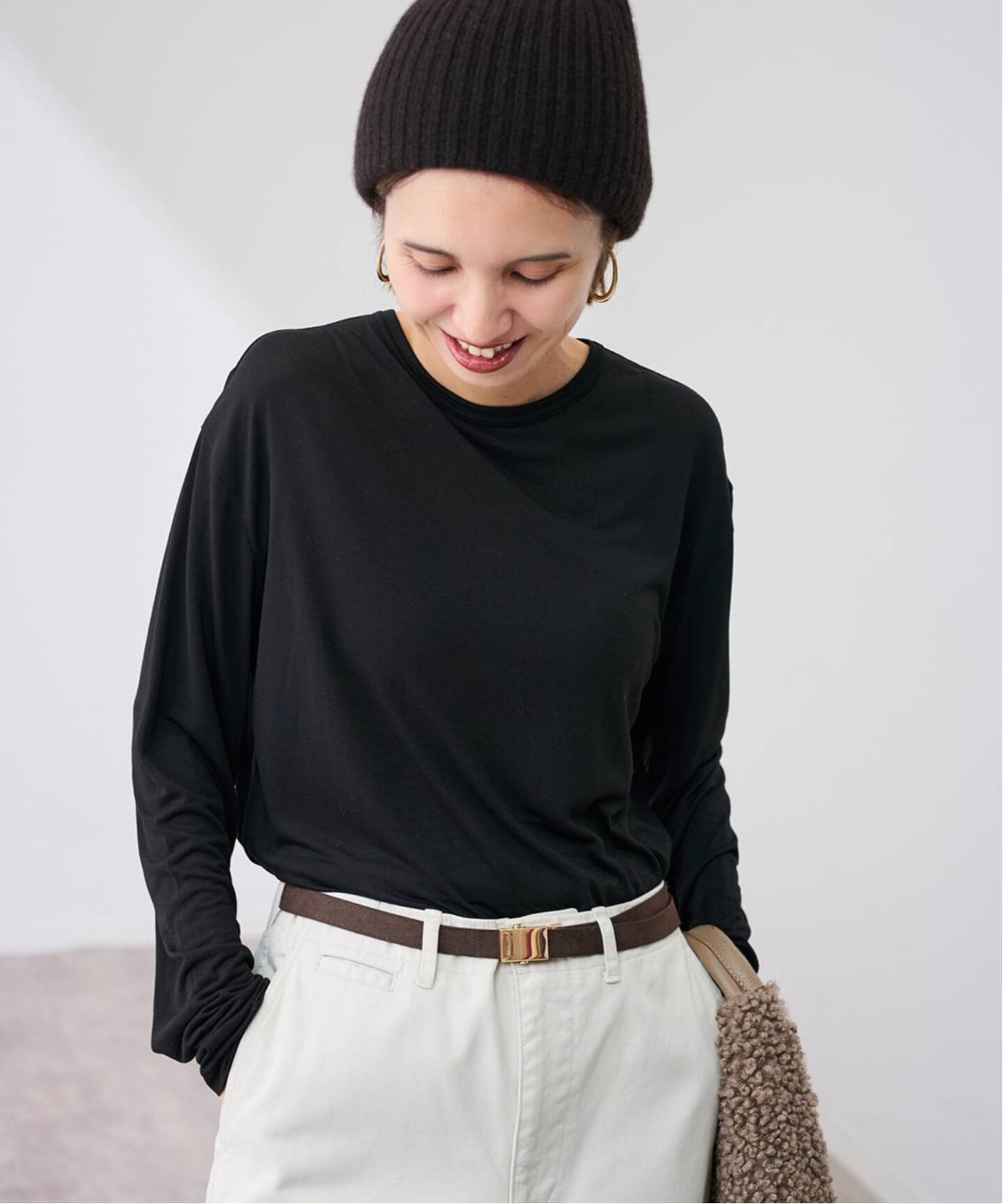 ATON MODAL SILK JERSEY | シルク混プルオーバーM絹 ATON MODAL SILK JERSEY | シルク混プルオーバーM絹