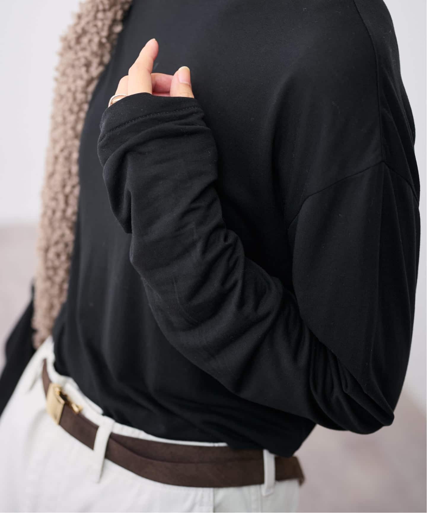 ATON/エイトン MODAL SILK JERSEY CREWNECK PULLOVER（Tシャツ