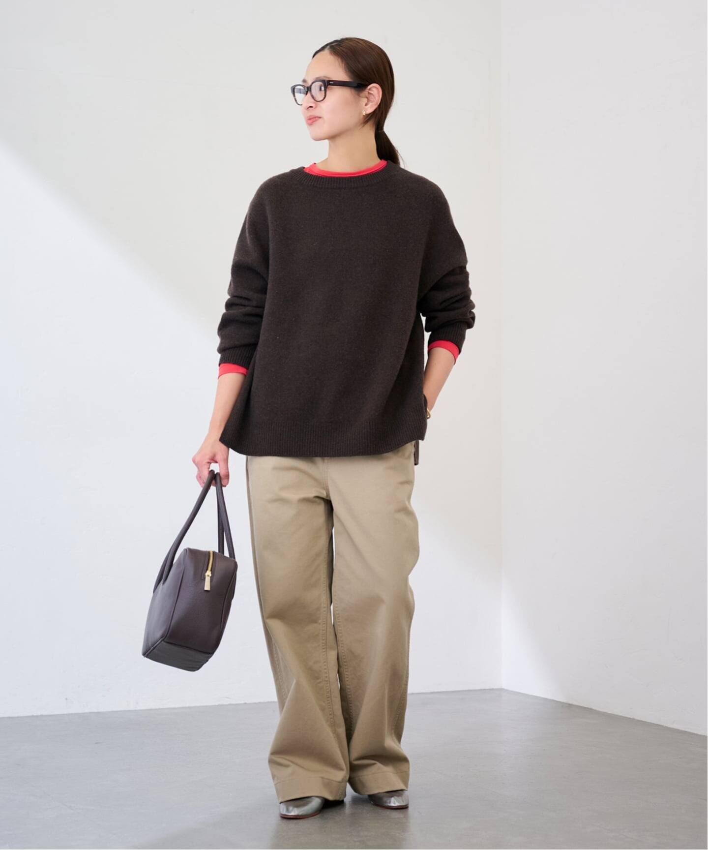 ATON/エイトン MODAL SILK JERSEY CREWNECK PULLOVER（Tシャツ