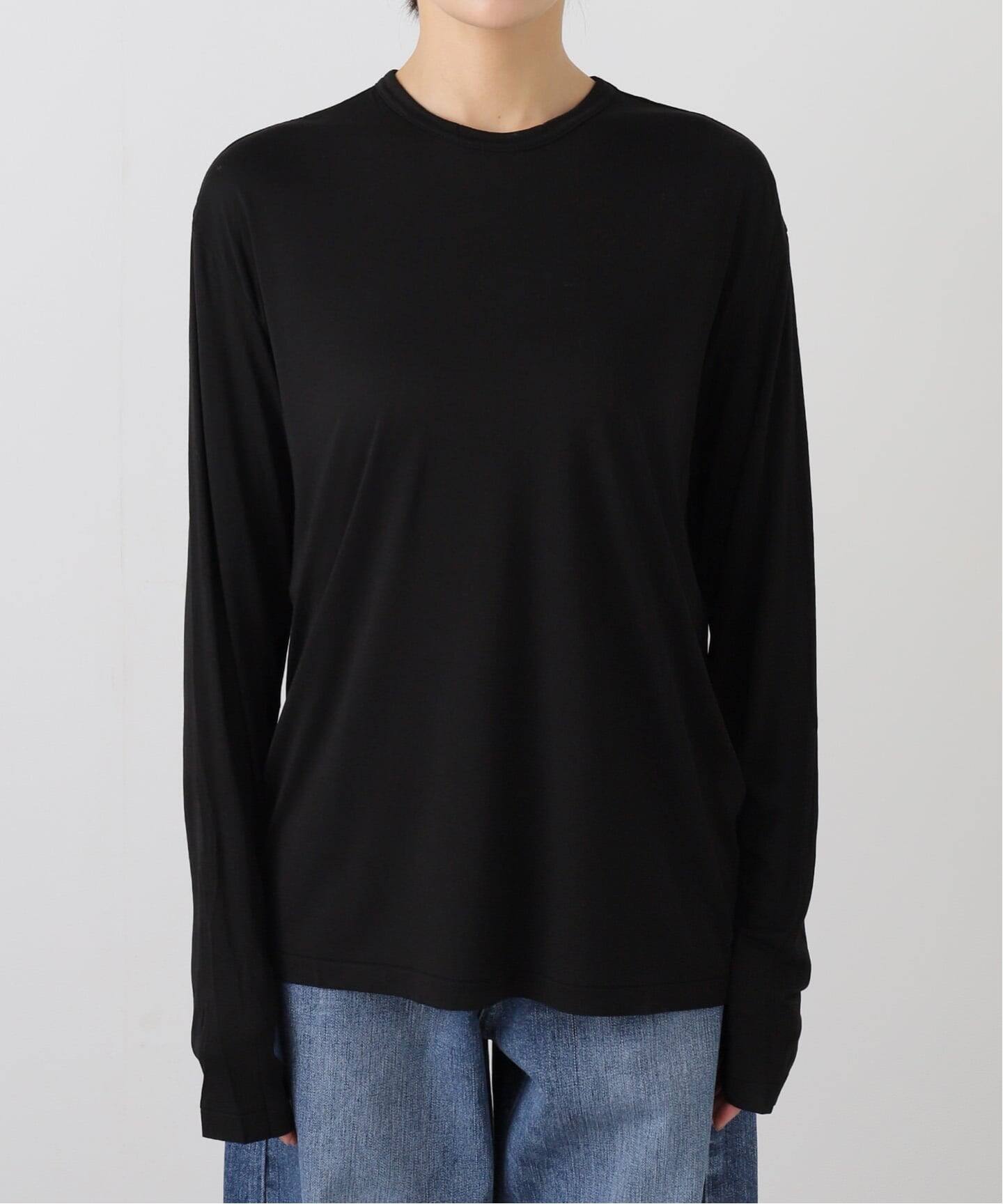 ATON/エイトン MODAL SILK JERSEY CREWNECK PULLOVER（Tシャツ