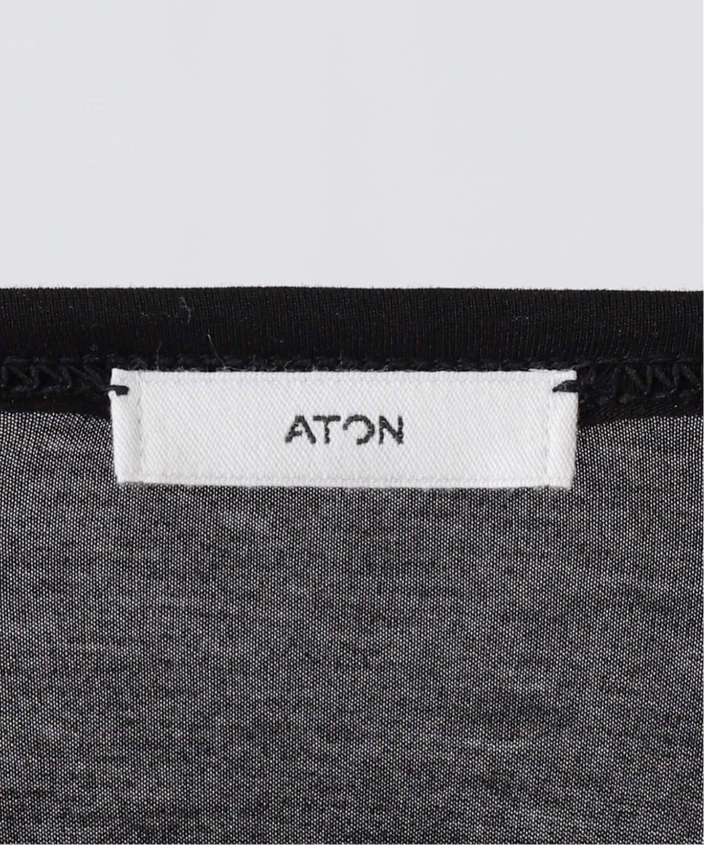 ATON/エイトン MODAL SILK JERSEY CREWNECK PULLOVER（Tシャツ