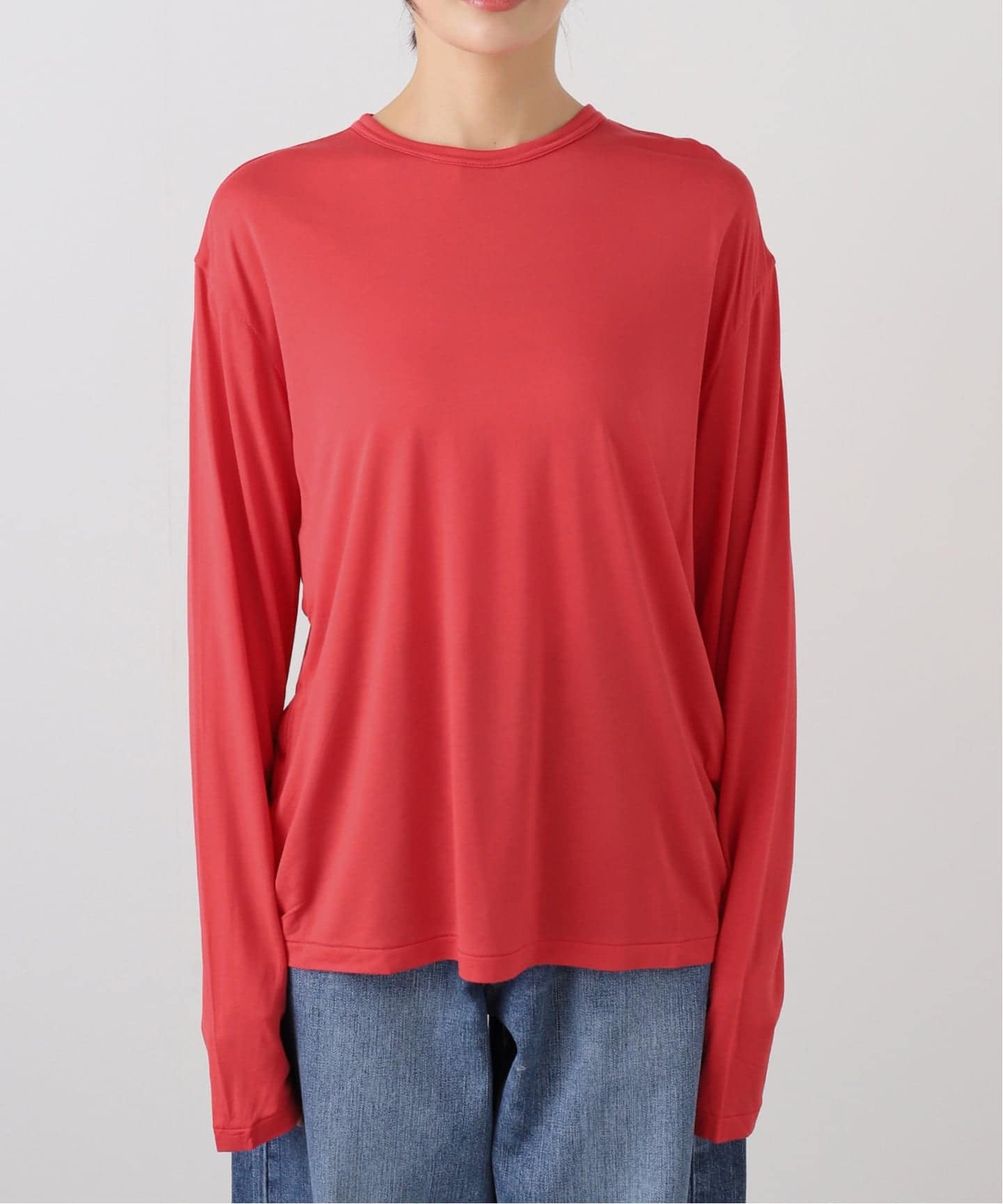 ATON/エイトン MODAL SILK JERSEY CREWNECK PULLOVER（Tシャツ