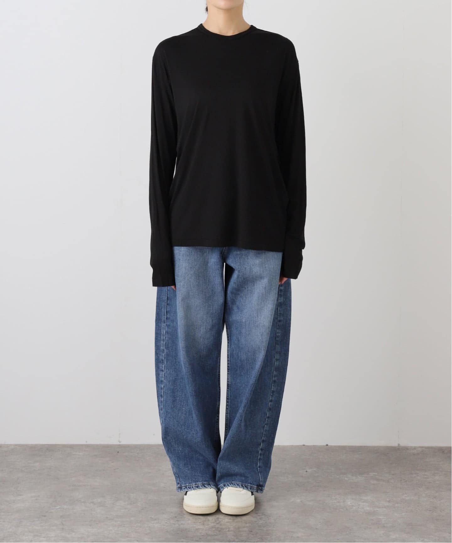 ATON/エイトン MODAL SILK JERSEY CREWNECK PULLOVER（Tシャツ