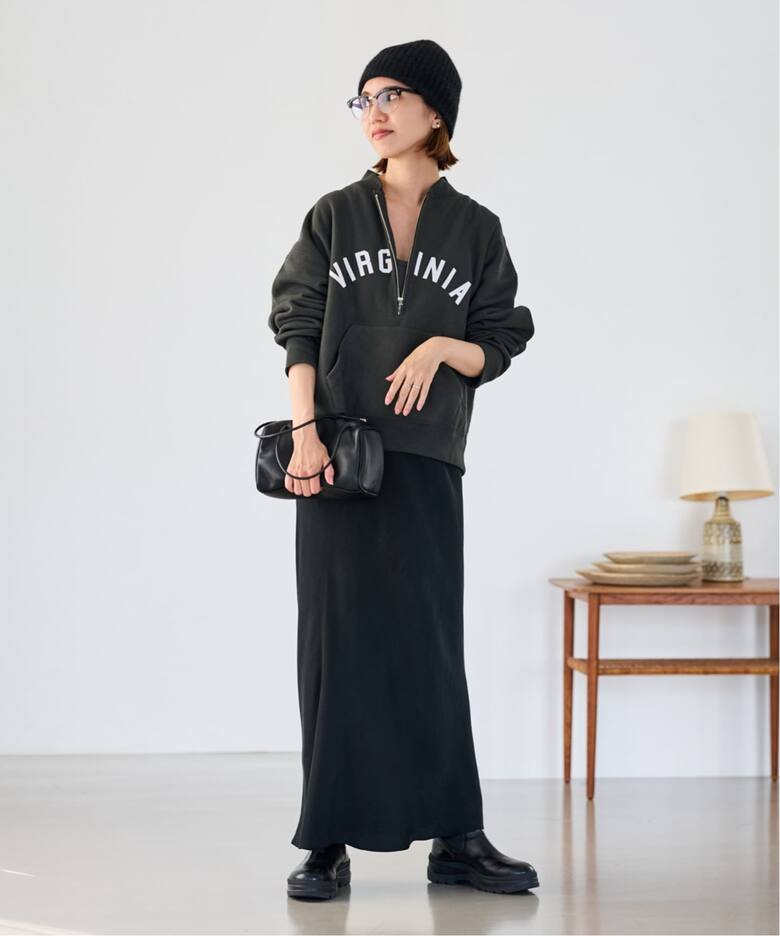 Champion/チャンピオン 別注REVERSE WEAVE11.5OZロゴハーフジップ 